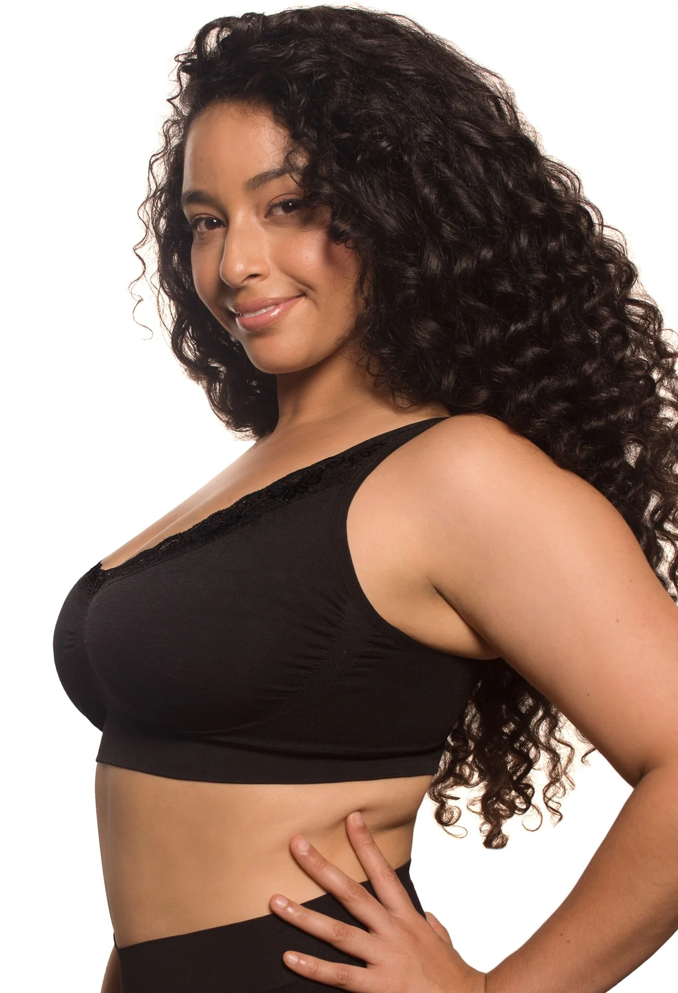 Lace Minimiser Wire Free Bra - Image 4