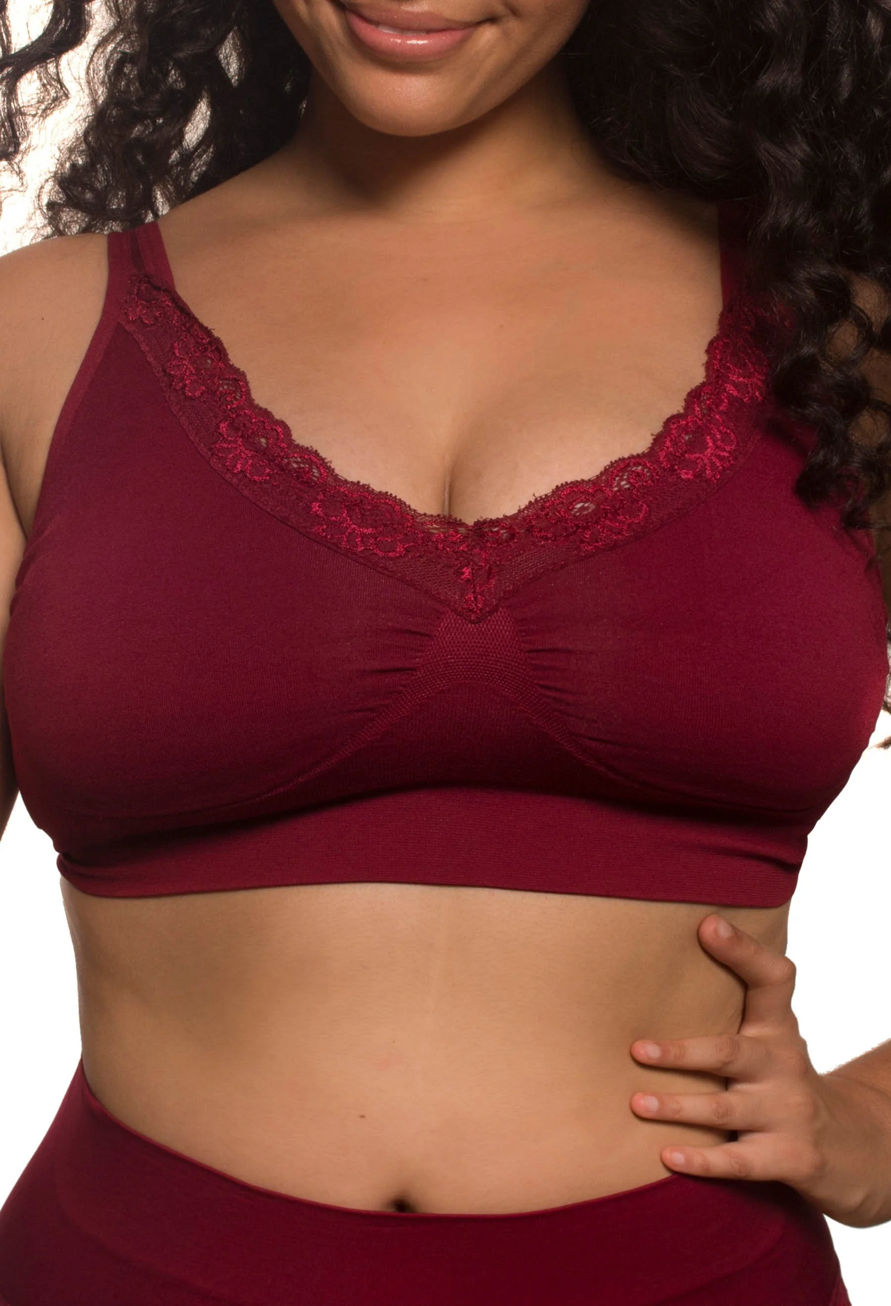 Lace Minimiser Wire Free Bra - Image 9