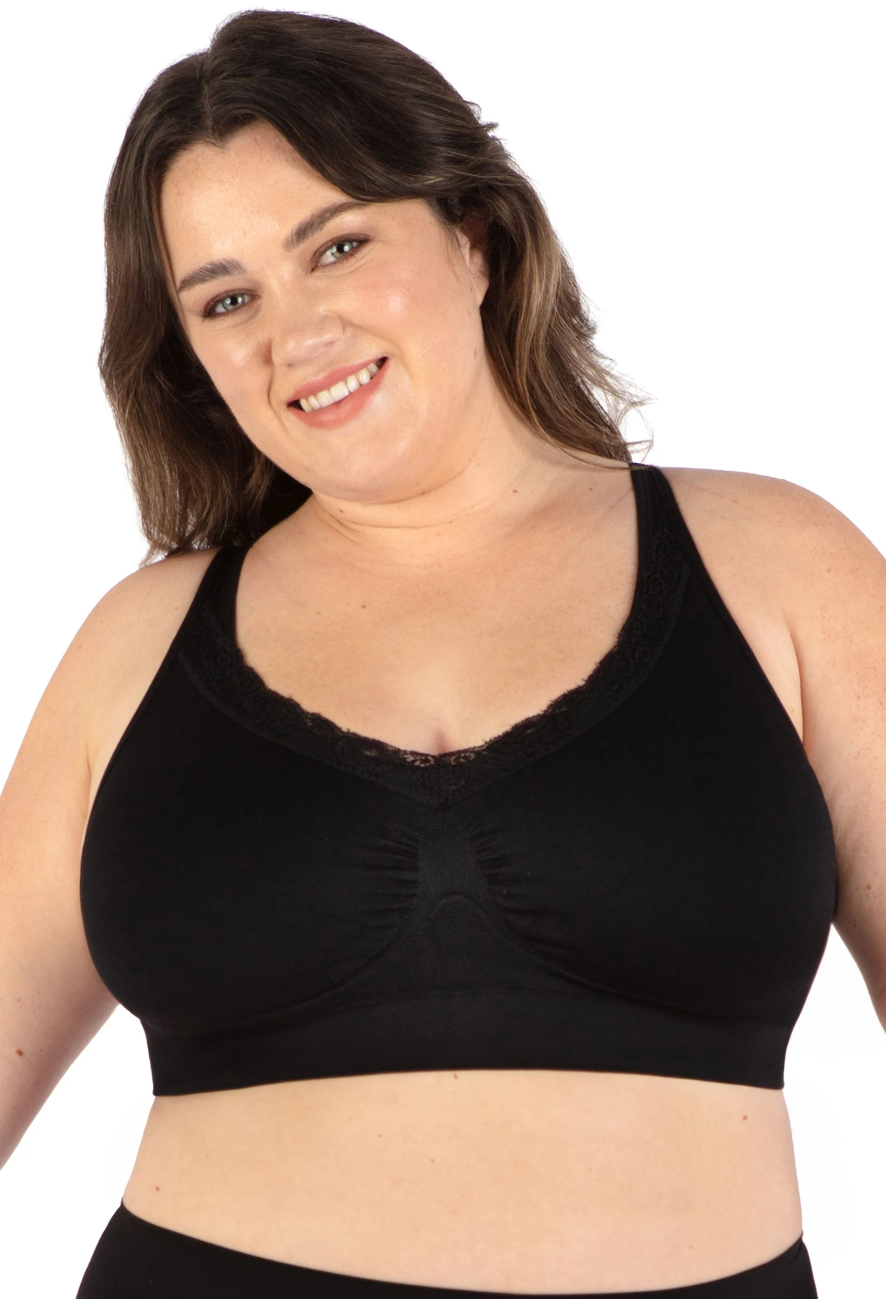 Lace Minimiser Wire Free Bra - 3 Pack - Image 6