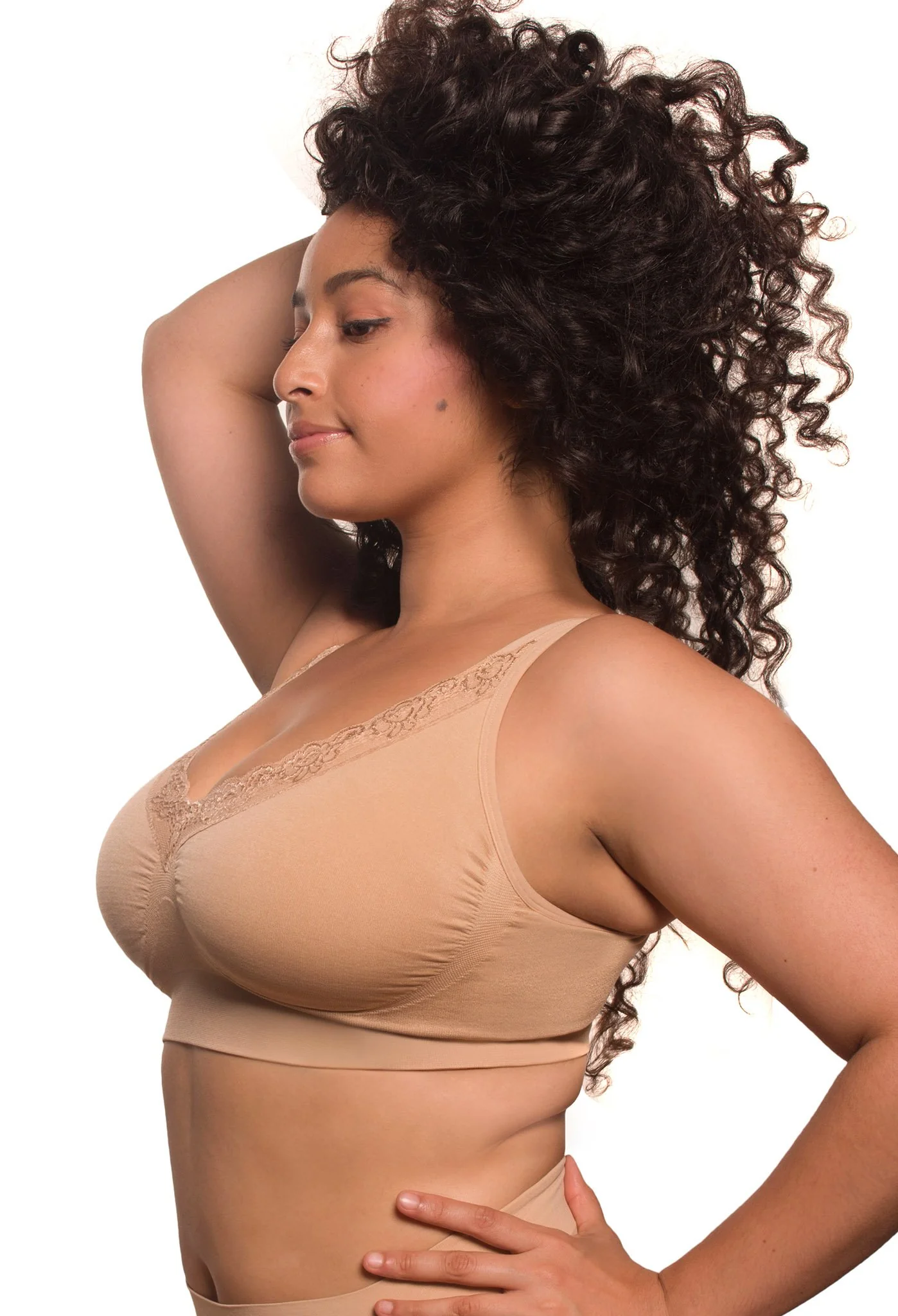 Lace Minimiser Wire Free Bra - Fancy 3 Pack - Image 16