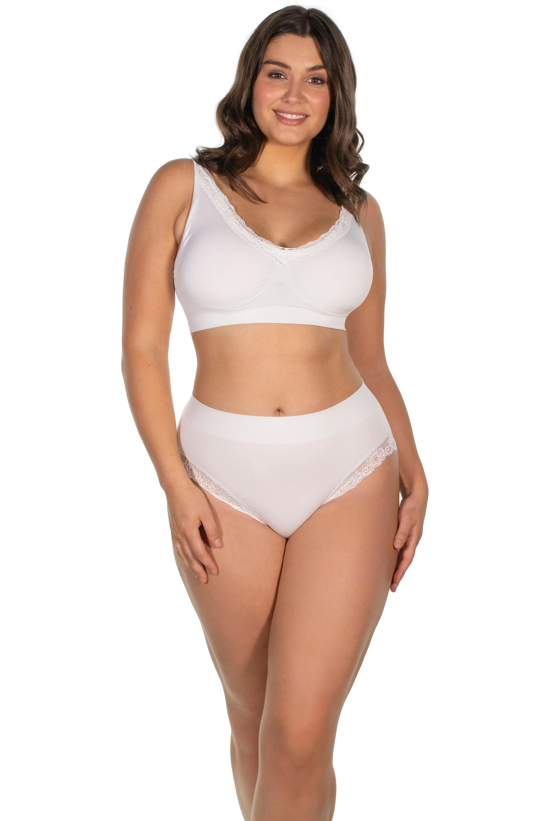 Lace Minimiser Wire Free Bra - Fancy 3 Pack - Image 21