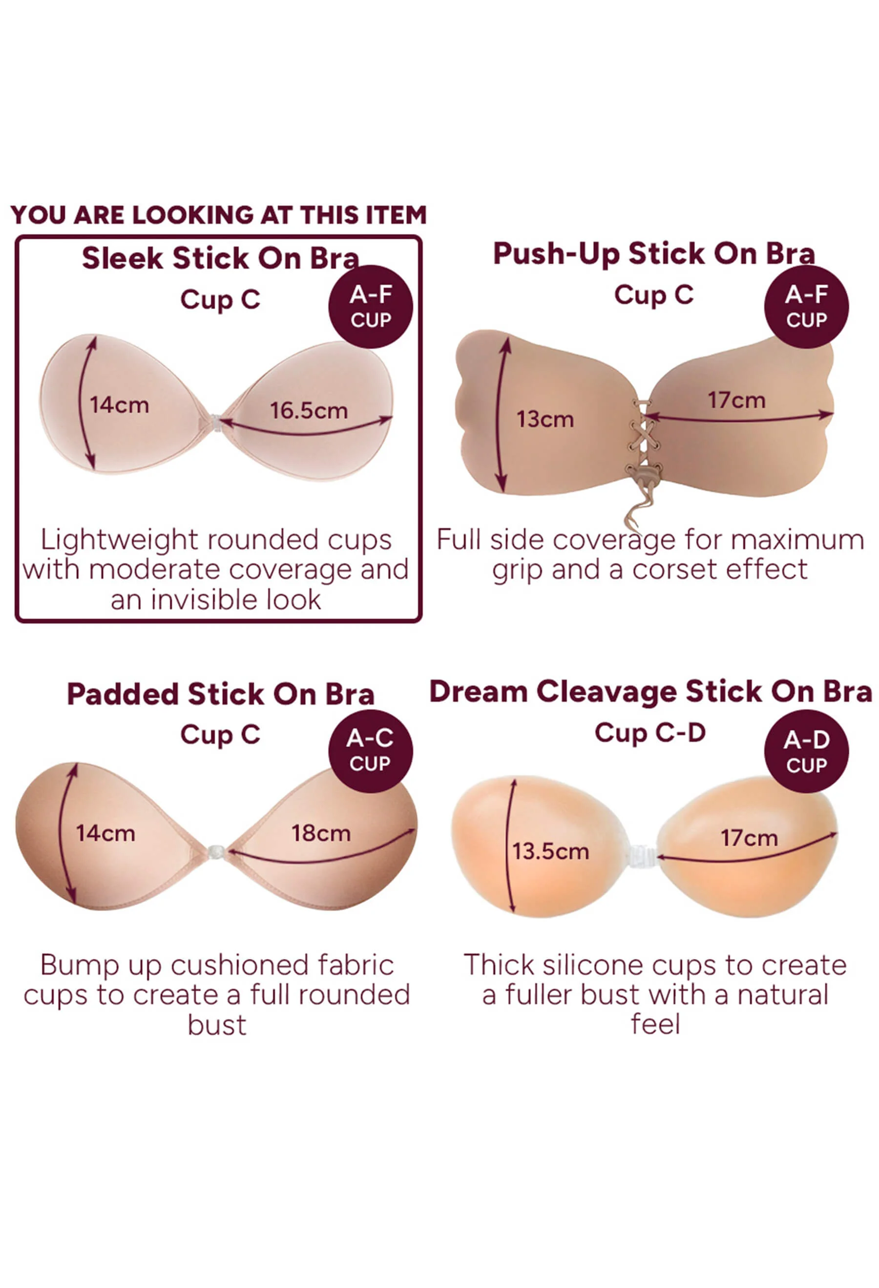 Lightweight Adhesive Bra - Image 18