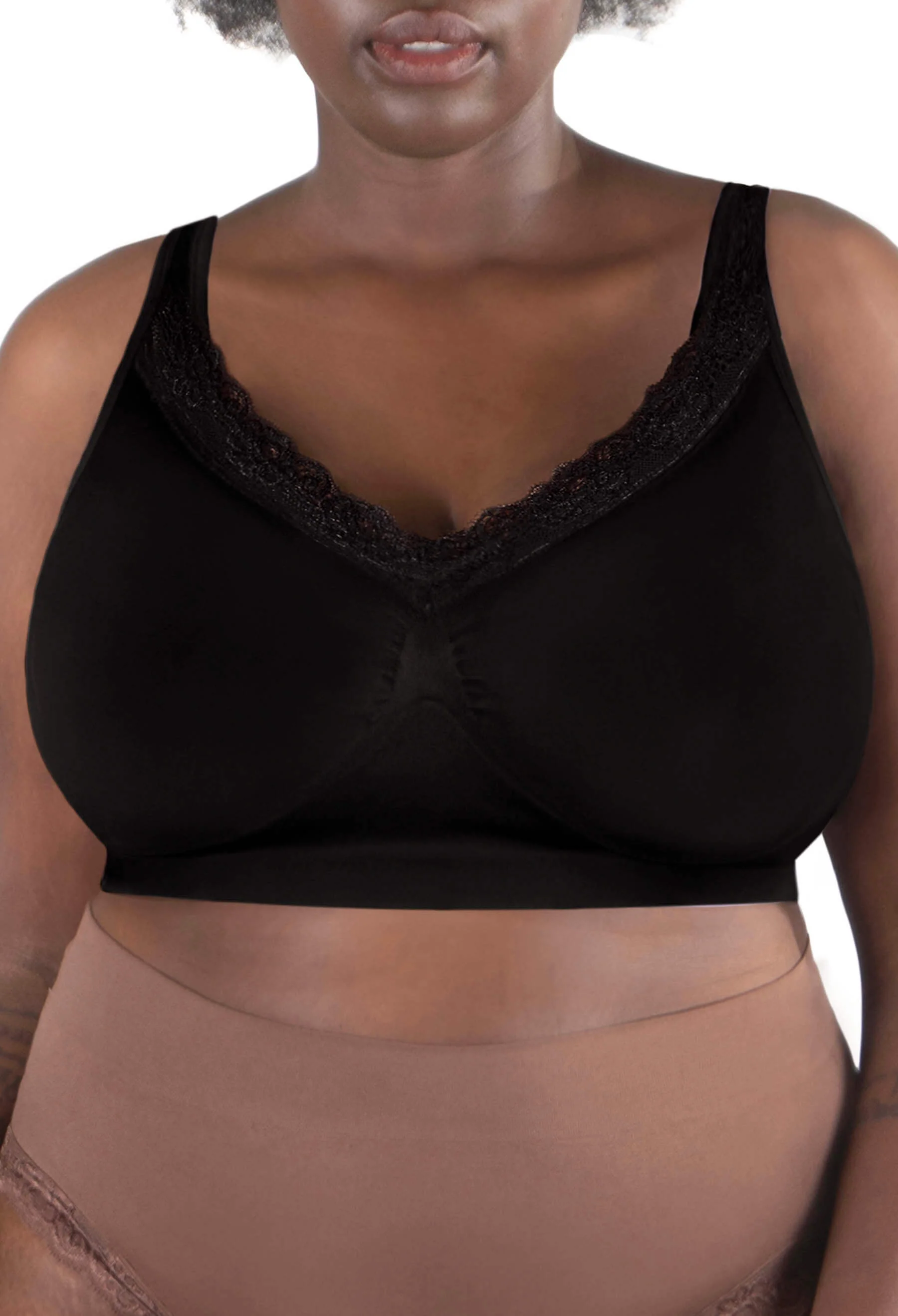 Lightweight Wire Free Bra For Big Boobs - Image 17