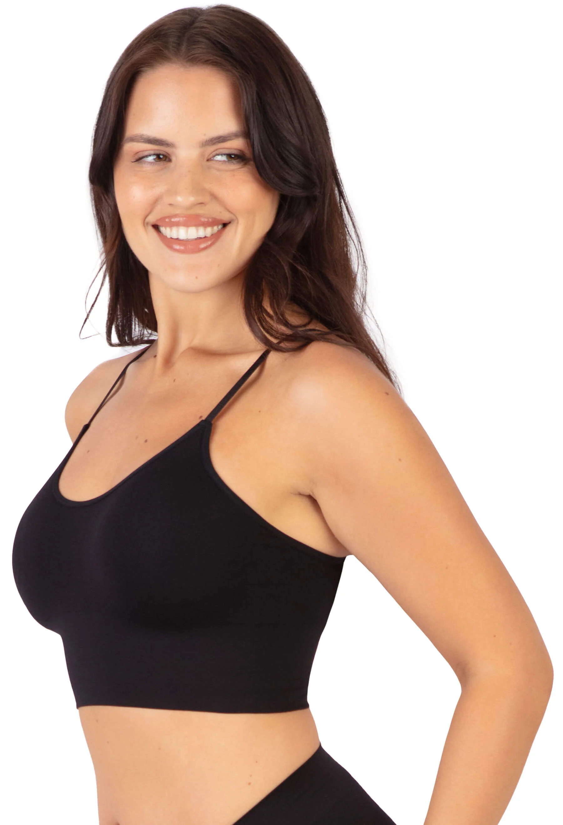 Long Line Spaghetti Strap Bralette - Image 10