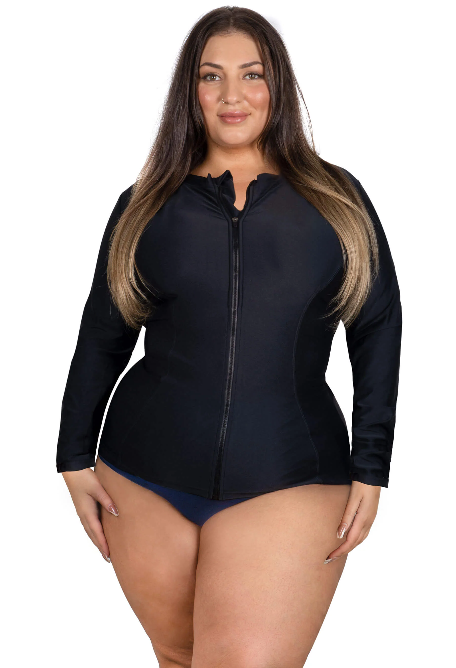 Long Sleeve Zip Rash Vest - Image 11
