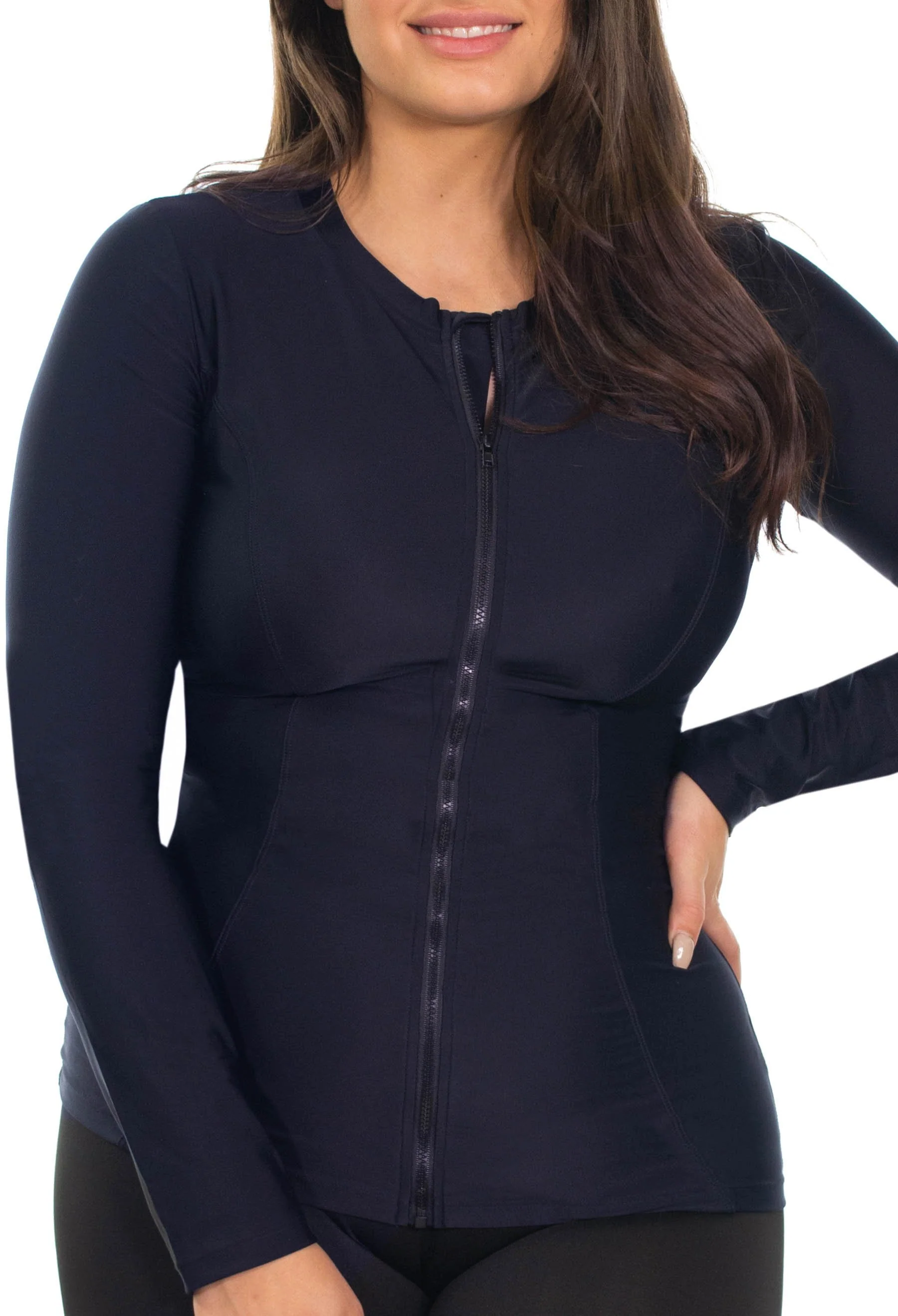 Long Sleeve Zip Rash Vest - Image 7