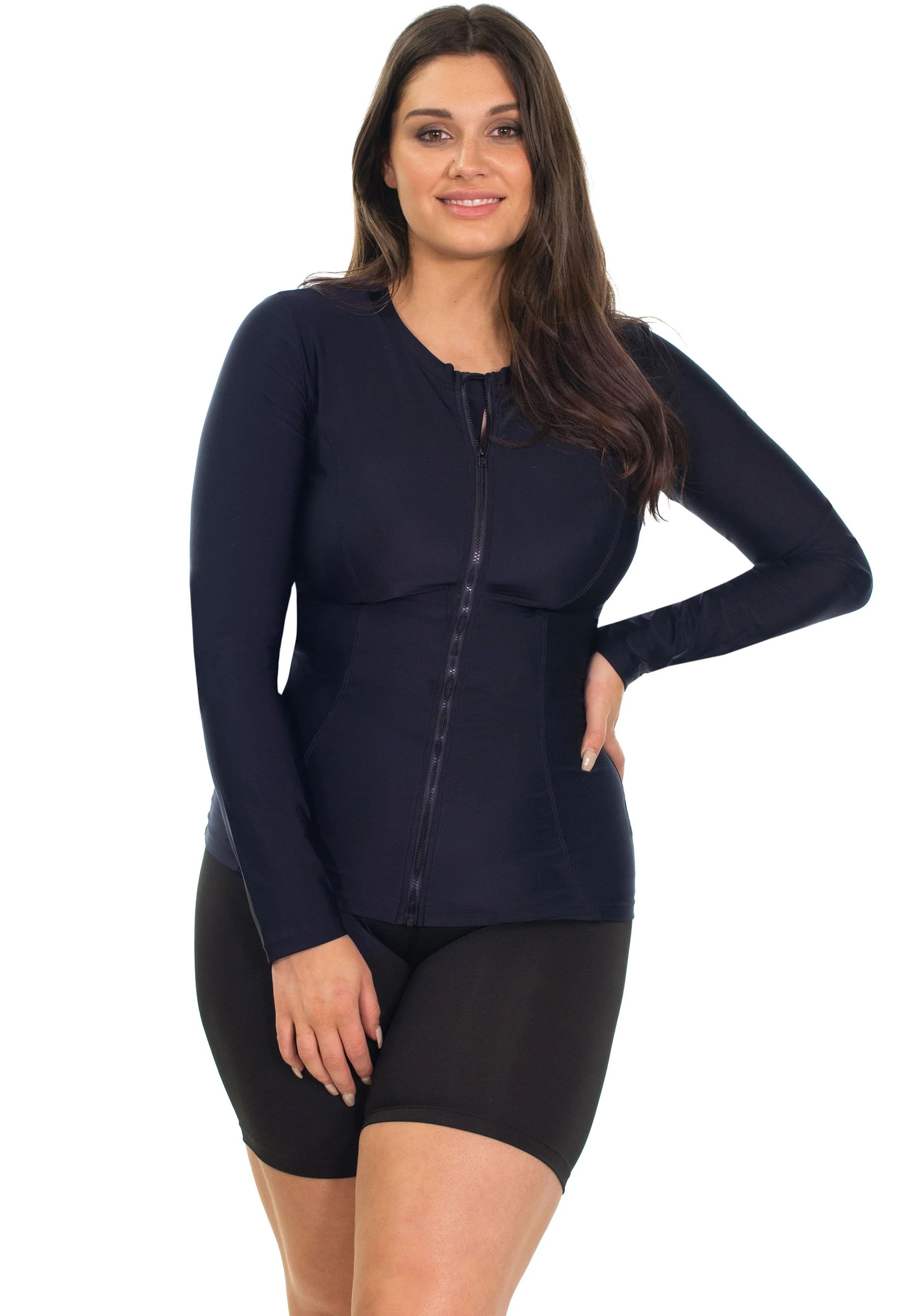 Long Sleeve Zip Rash Vest - Image 9