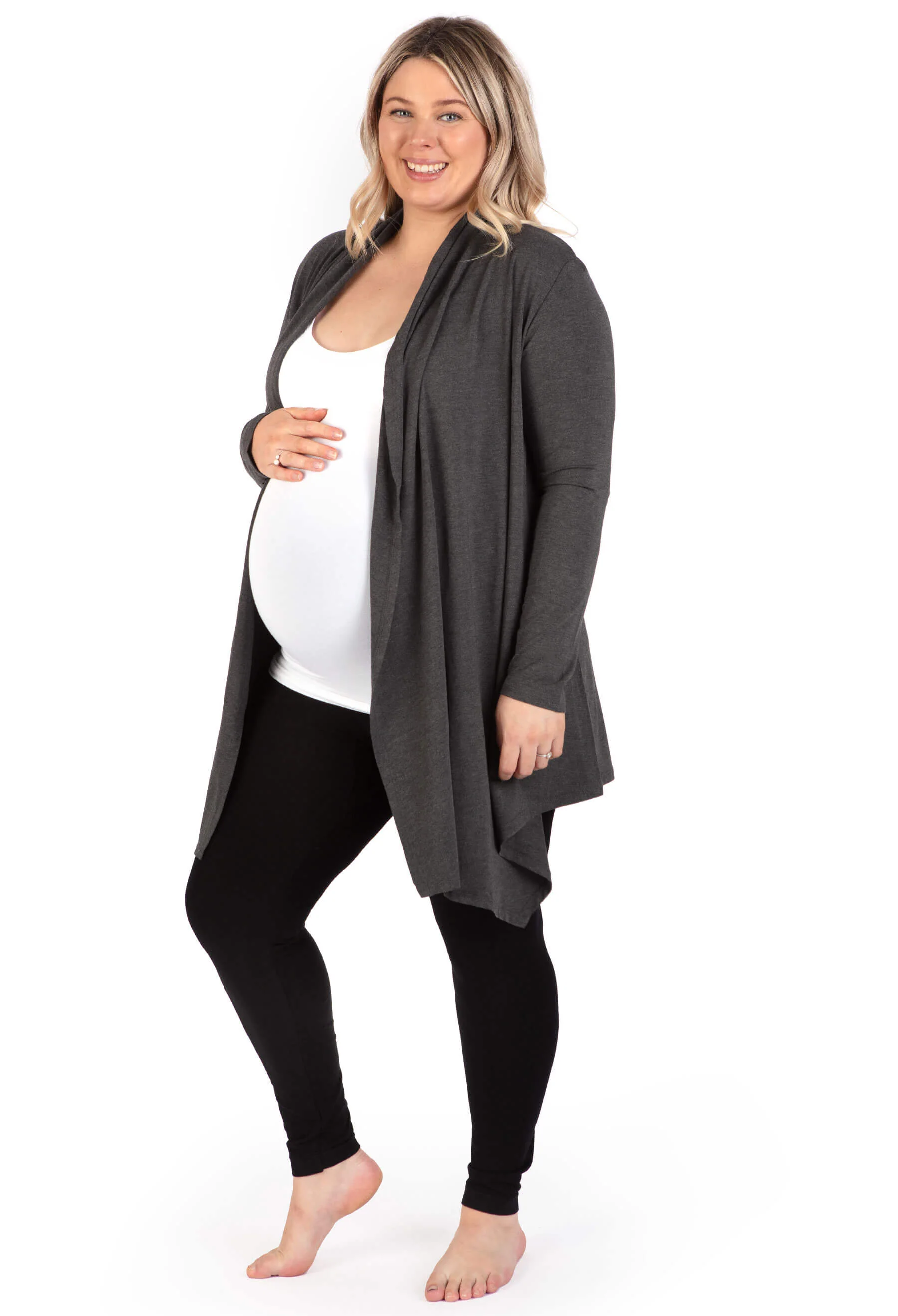Maternity Bamboo Waterfall Cardigan - Image 7
