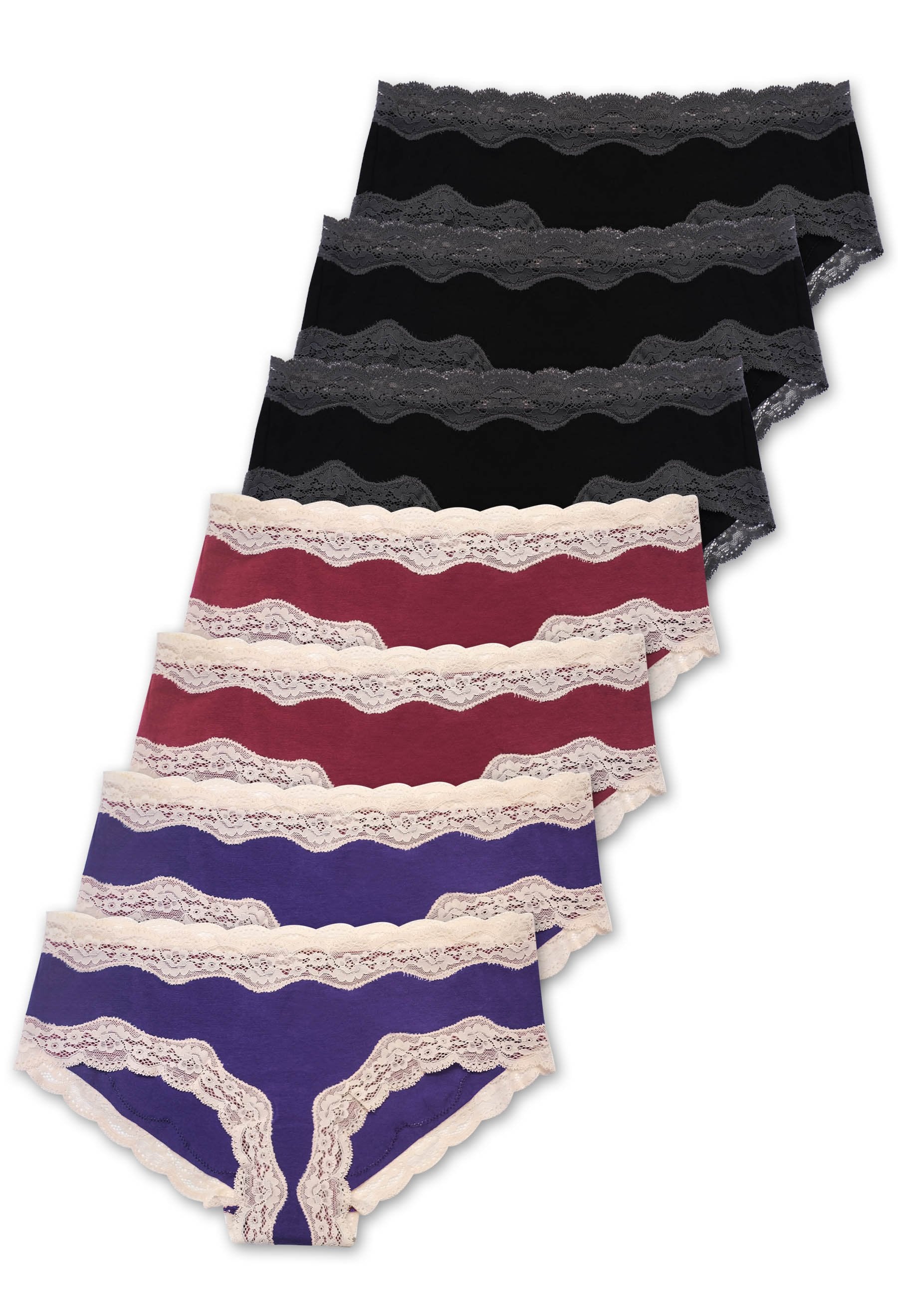 Maternity Cotton Rich Low Rise Hipster Brief 7 Pack - Image 15