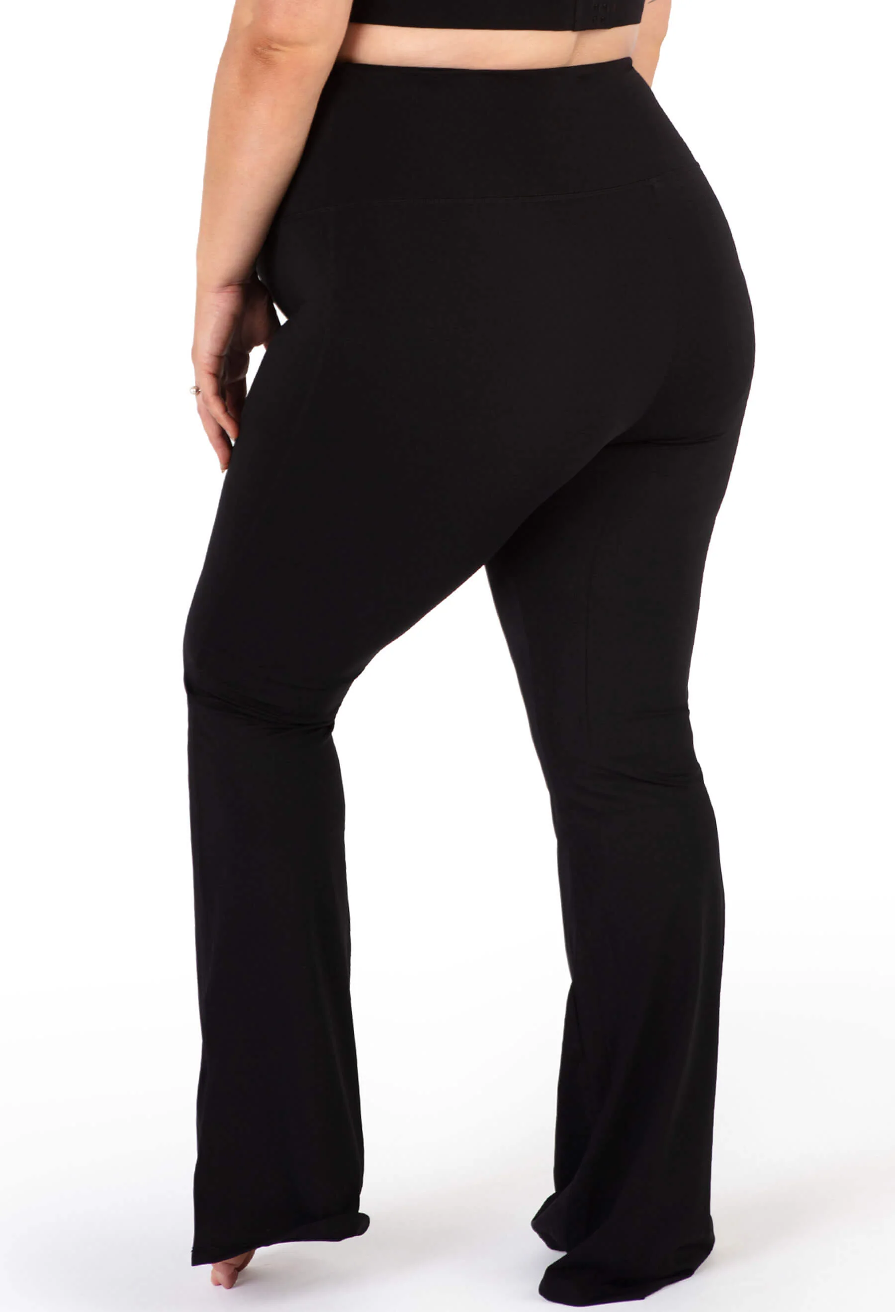 Maternity Flare Leggings | High Waisted & Pet Hair Resistant - 2 Pack - Image 5