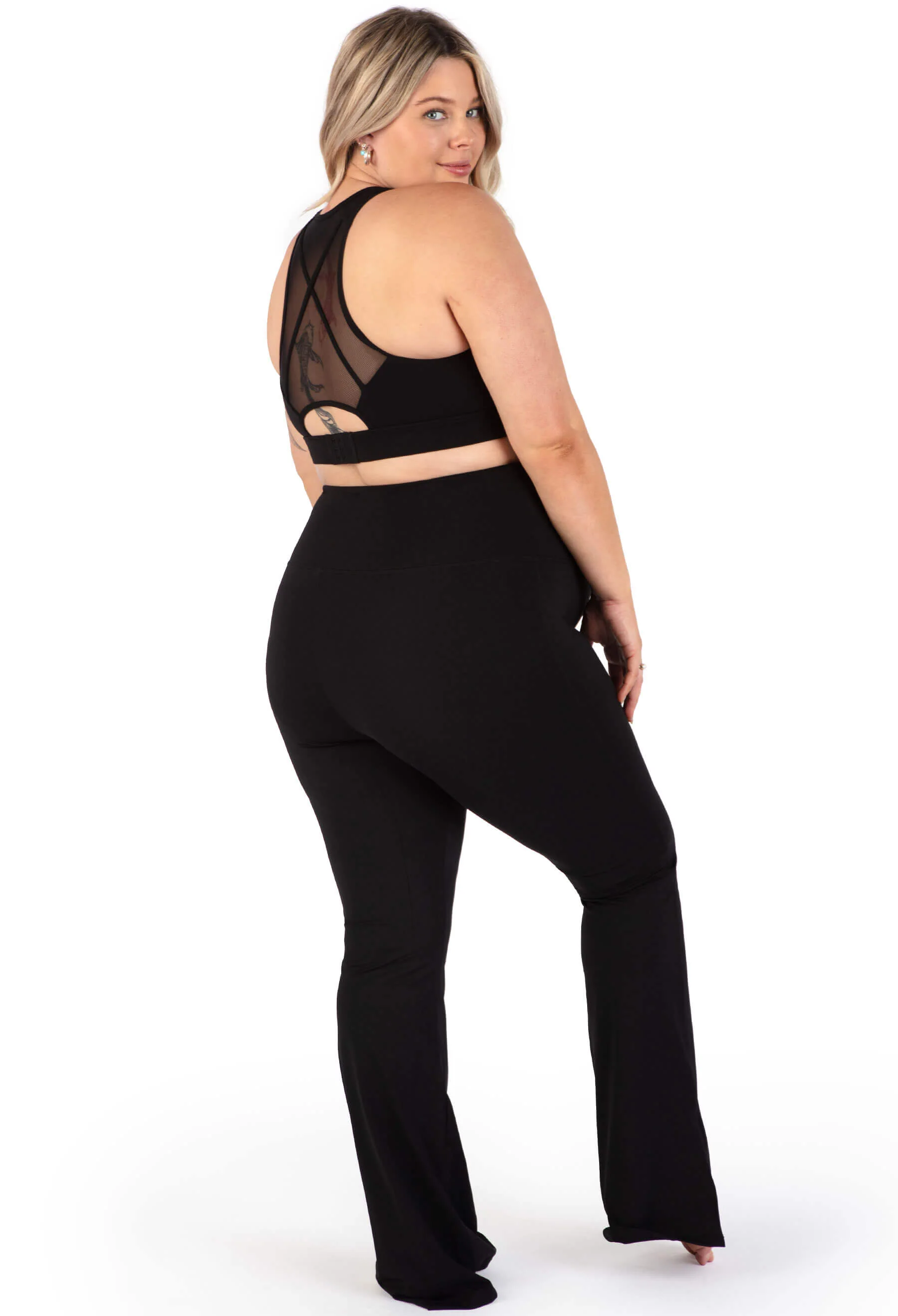 Maternity Flare Leggings | High Waisted & Pet Hair Resistant - 2 Pack - Image 7