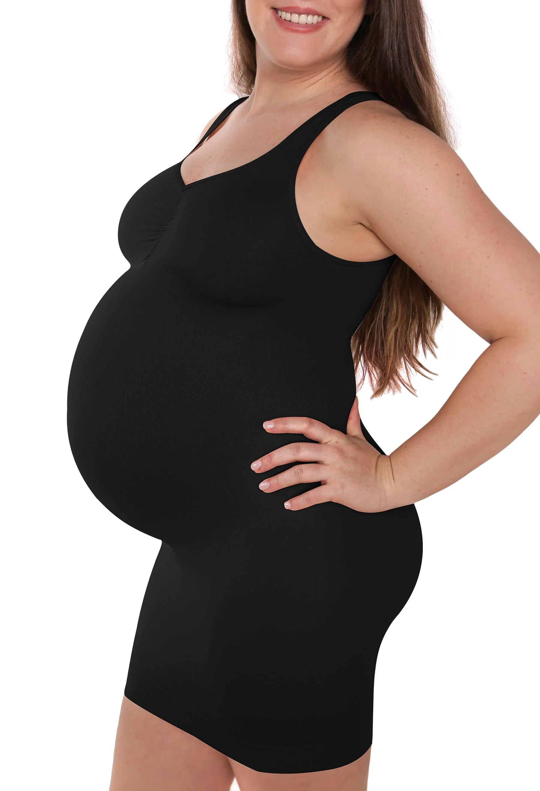 Maternity Ultra Light Shaping V-Tank Slip - 2 Pack - Image 5