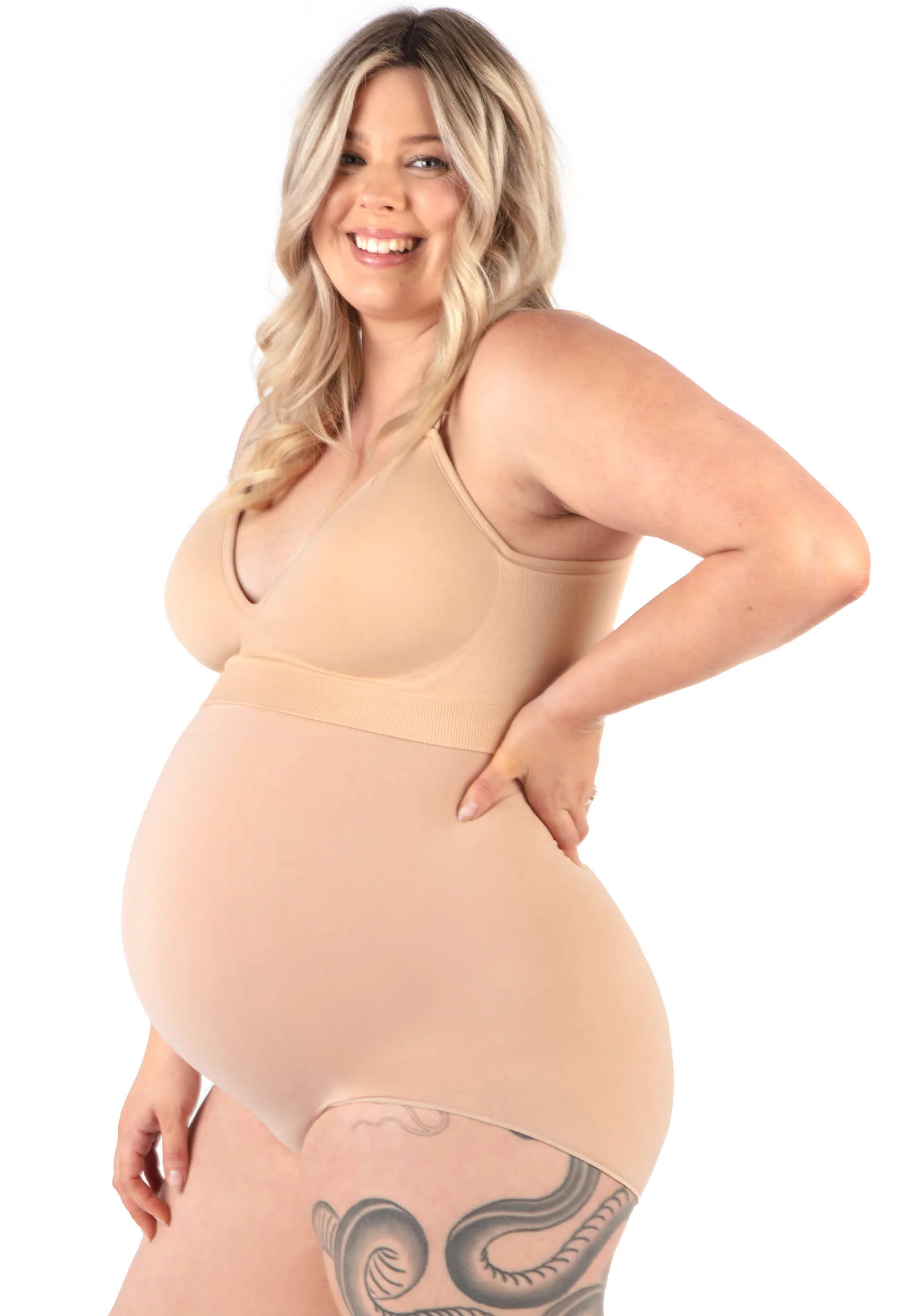 Maternity Underbust Cotton Rich Full Brief - Fancy 3 Pack - Image 4