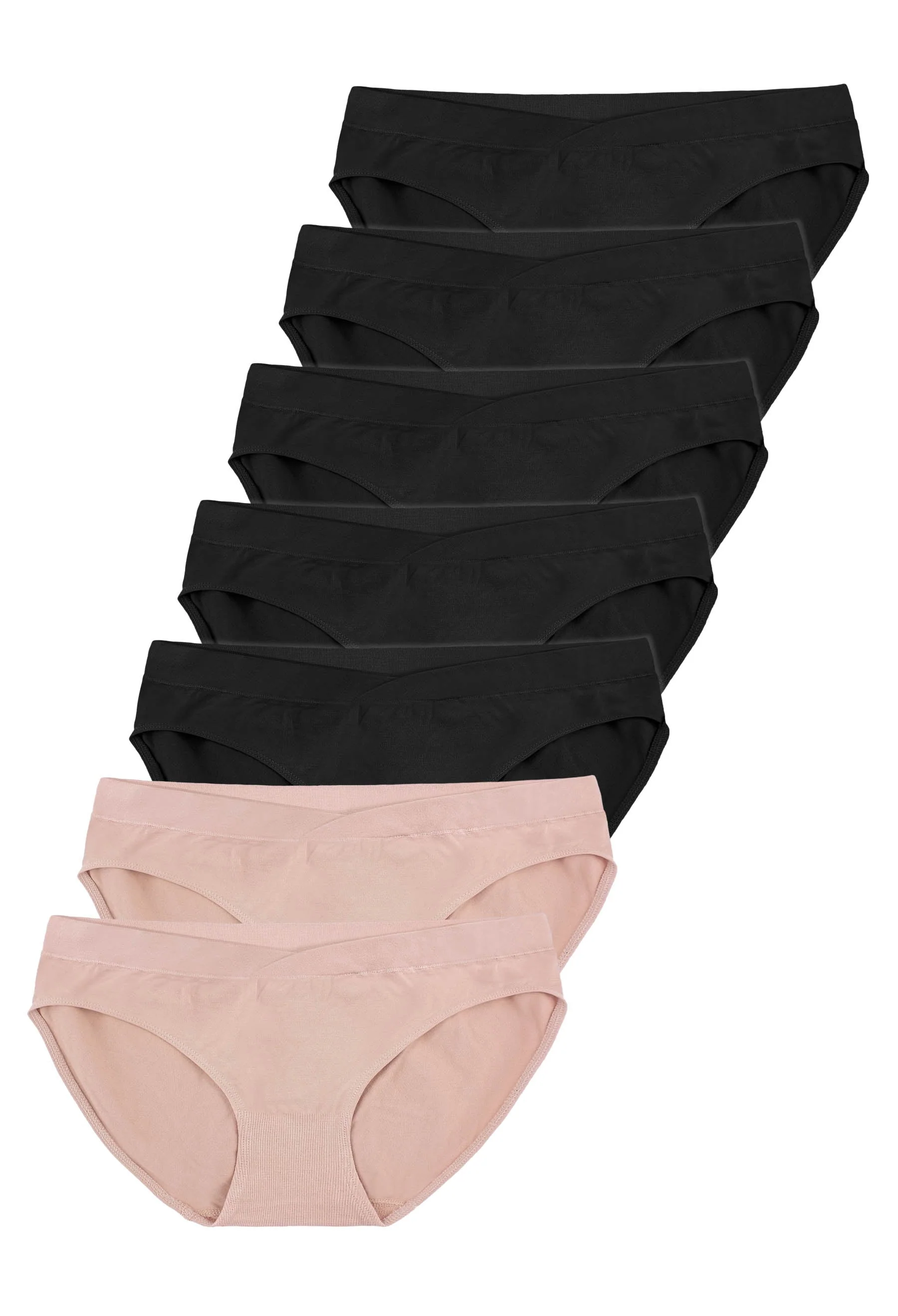 Maternity V-Waist Bamboo Bikini | 7-Pack