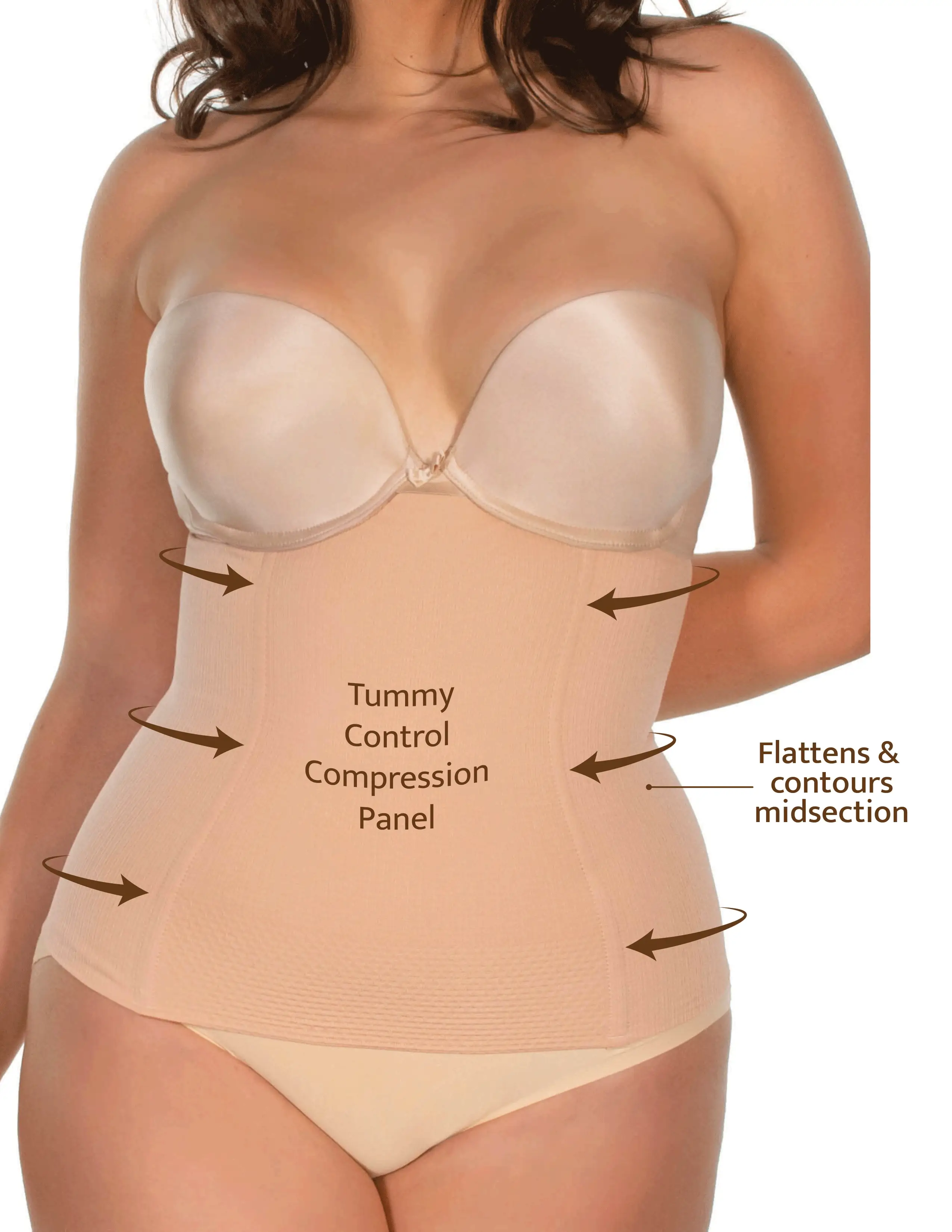 Maximum Tummy Control Belly Band With Flexible Boning - 2 Pack - Image 3