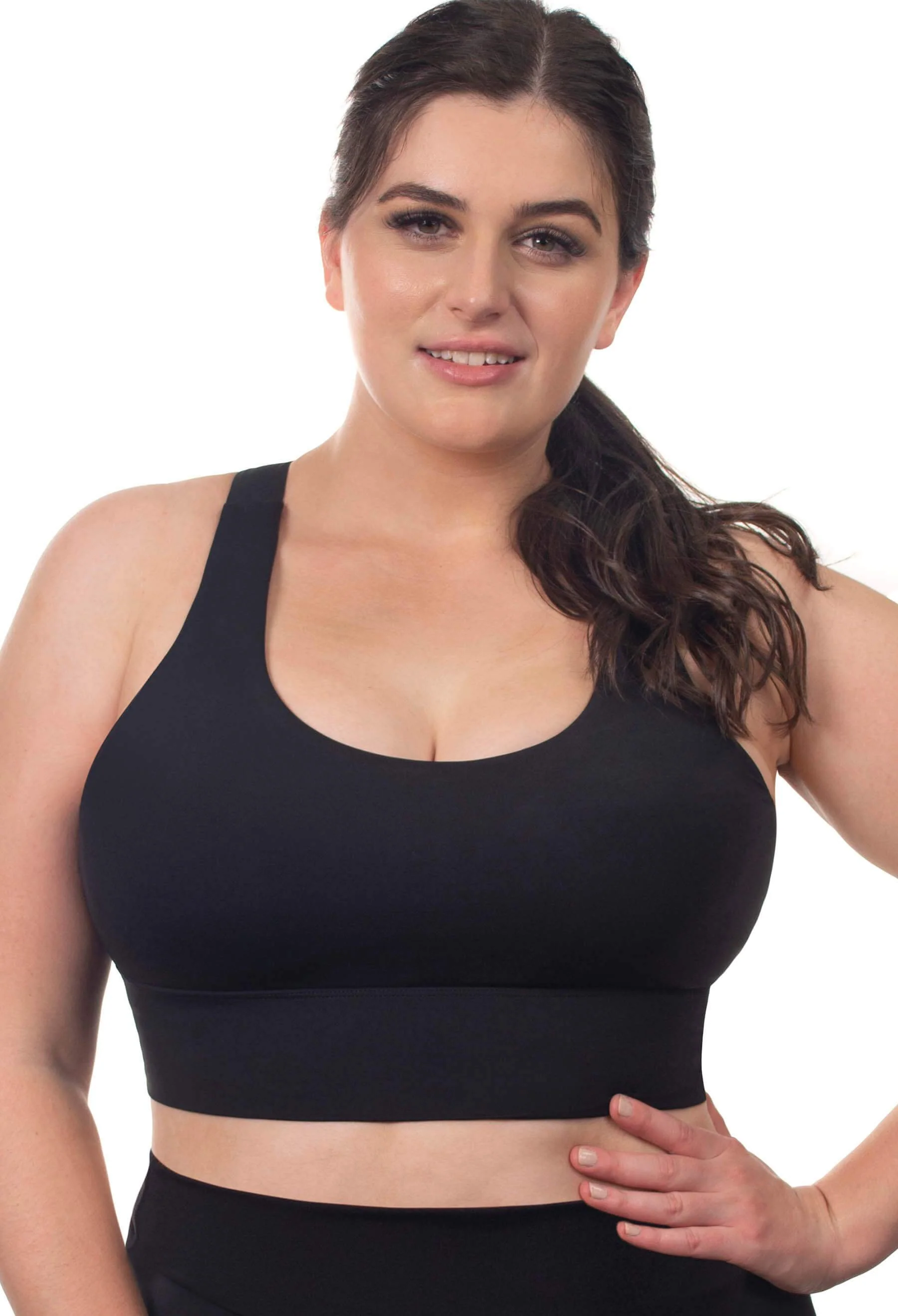 Sports bra - Long Line with a Mesh Racer Back - Image 4
