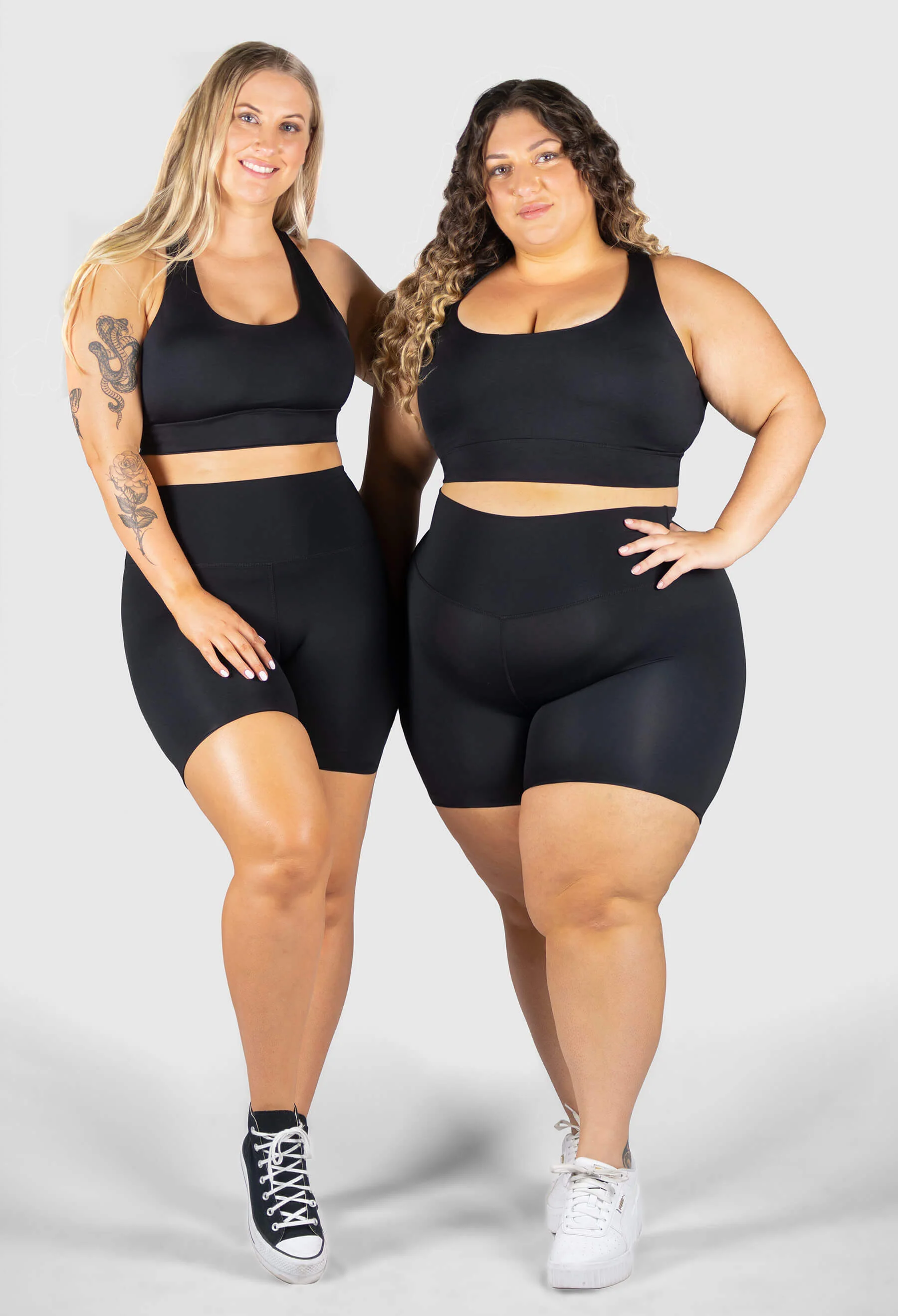 High Waisted Midi Biker Shorts (Lint & Pet Hair Resistant) - Image 6