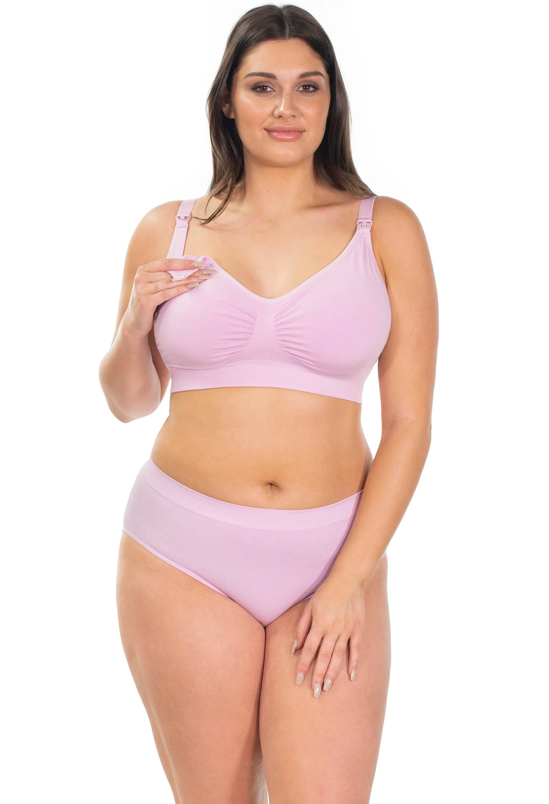 Bamboo Wire Free Maternity & Nursing Bra - Fancy 3 Pack - Image 17