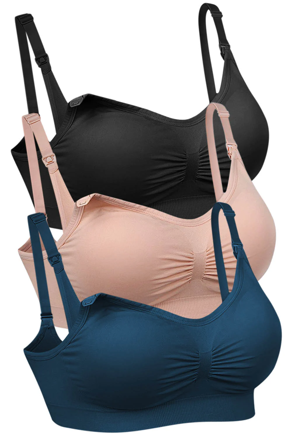 Bamboo Wire Free Maternity & Nursing Bra - Fancy 3 Pack - Image 31