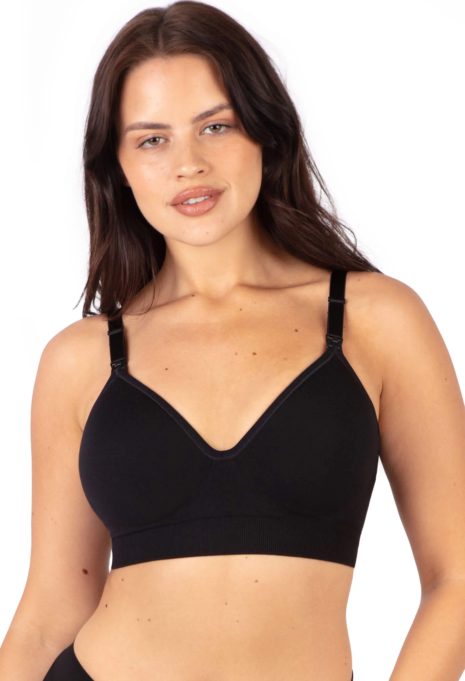 Plunge Nursing Comfort Bra – Wireless with Fixed Moulded Cups - 3 Pack - Image 11