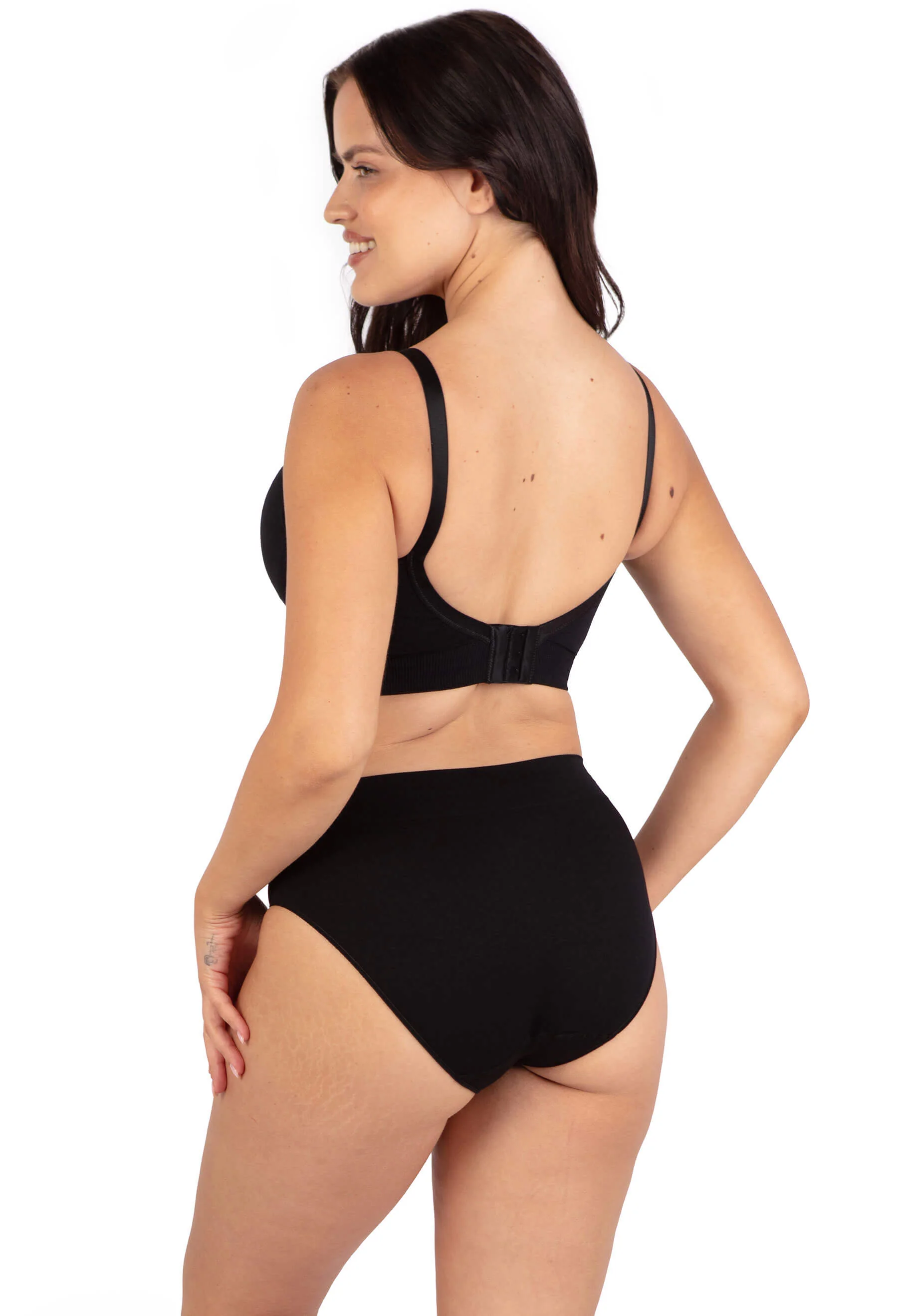 Plunge Nursing Comfort Bra – Wireless with Fixed Moulded Cups - 3 Pack - Image 16