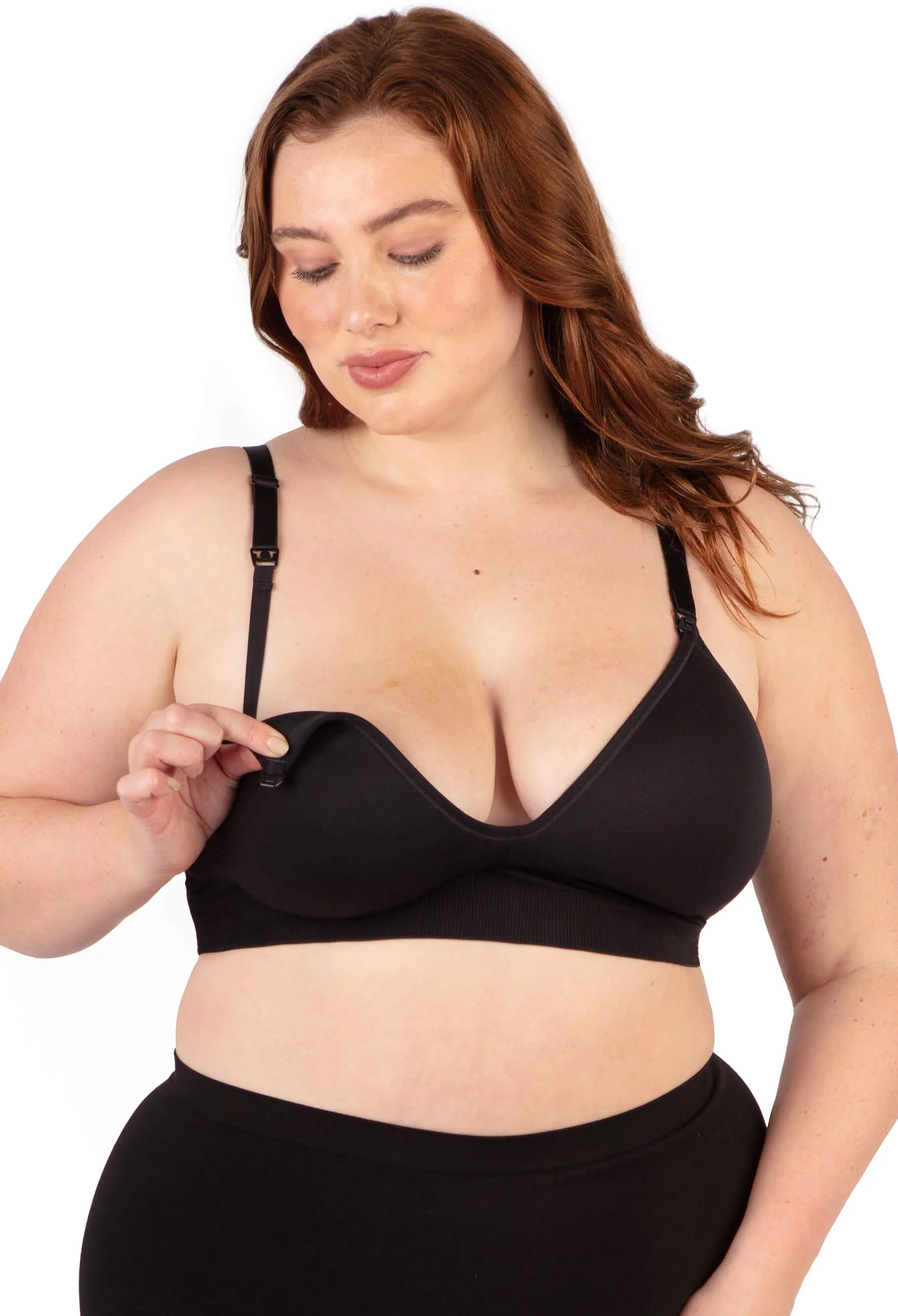 Plunge Nursing Comfort Bra – Wireless with Fixed Moulded Cups - 3 Pack - Image 17