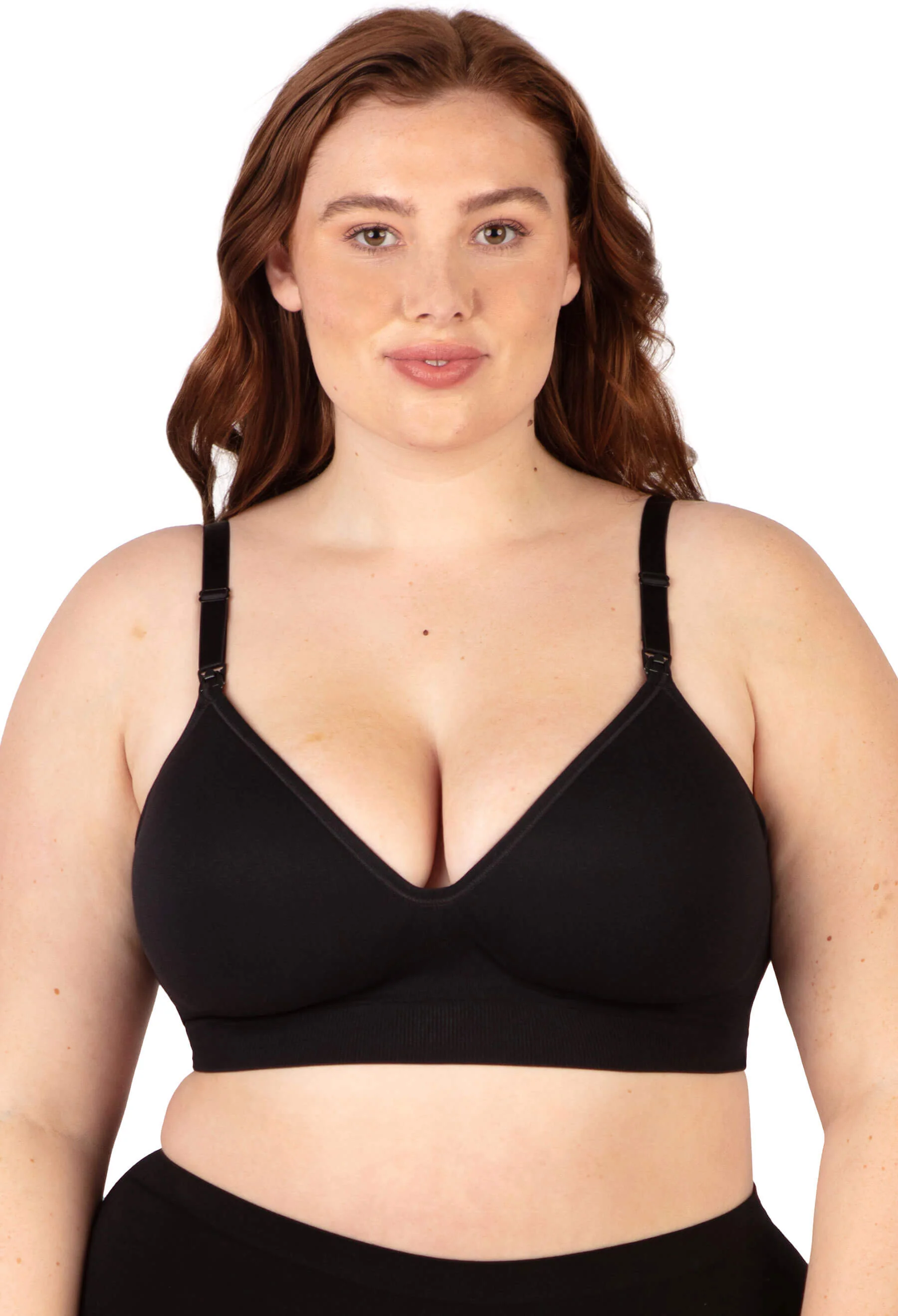 Plunge Nursing Comfort Bra – Wireless with Fixed Moulded Cups - 3 Pack - Image 18