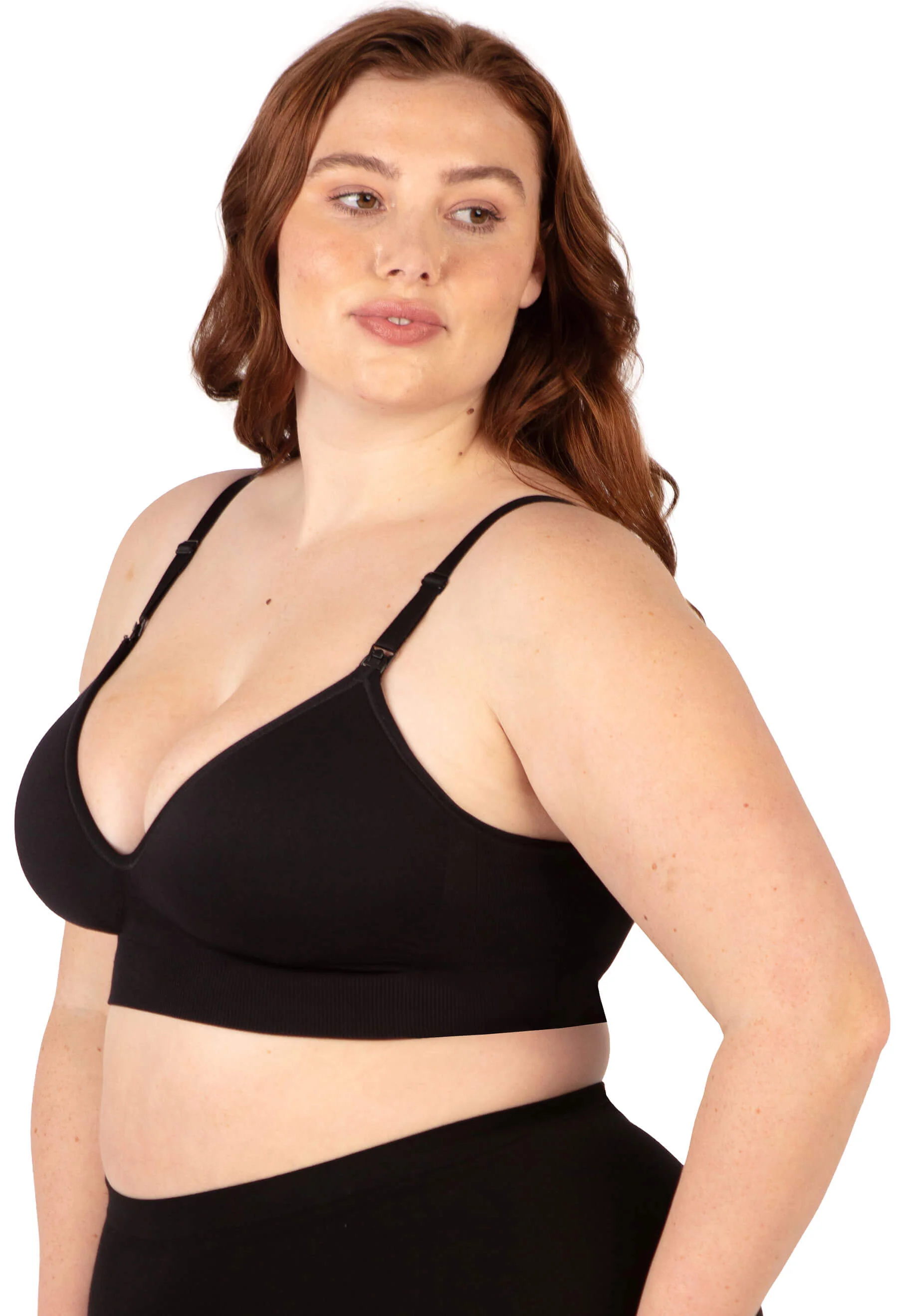 Plunge Nursing Comfort Bra – Wireless with Fixed Moulded Cups - 3 Pack - Image 19