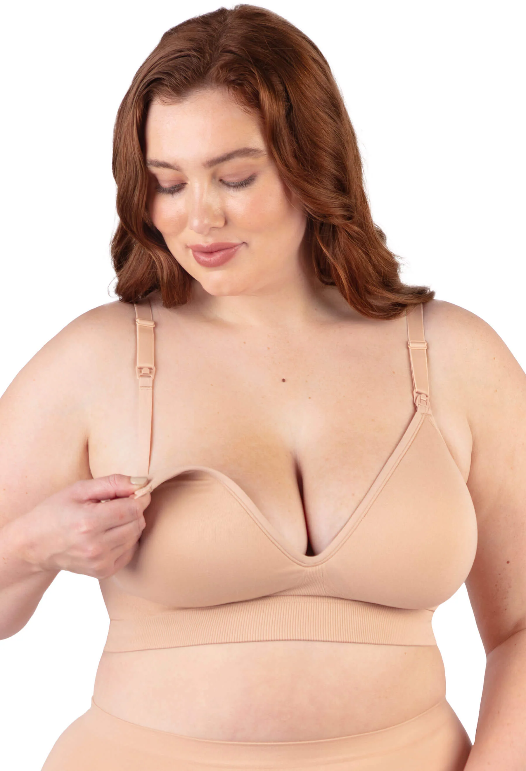 Plunge Nursing Comfort Bra – Wireless with Fixed Moulded Cups - 3 Pack - Image 6