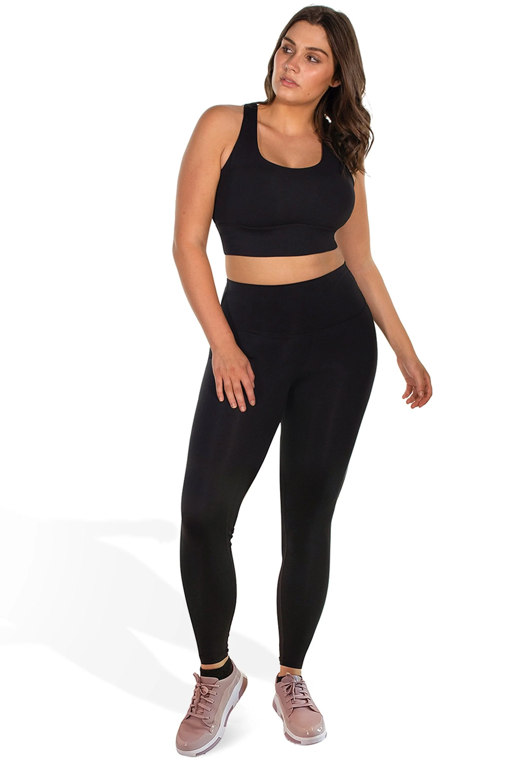 Plus Size High Waisted Sleek Gym Leggings (Lint & Pet Hair Resistant) - Image 8