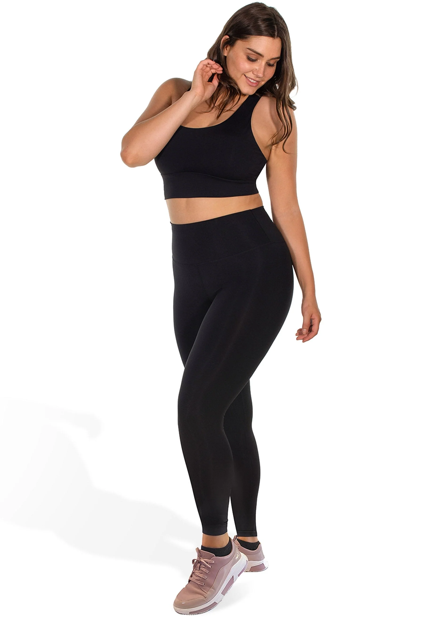 Plus Size High Waisted Sleek Gym Leggings (Lint & Pet Hair Resistant) - Image 9
