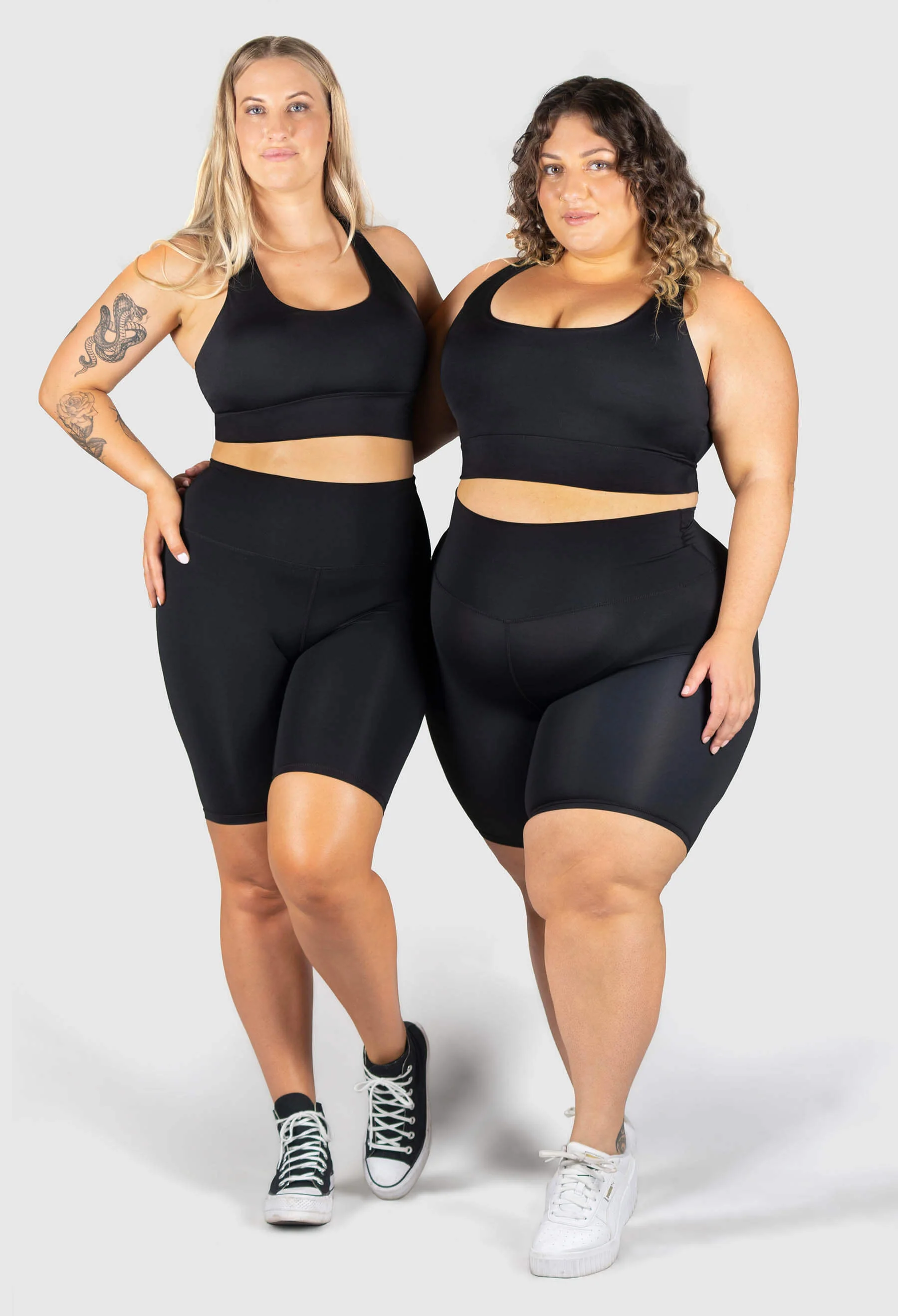 Plus Size High Waisted Long Biker Shorts (Lint & Pet Hair Resistant) - Image 7