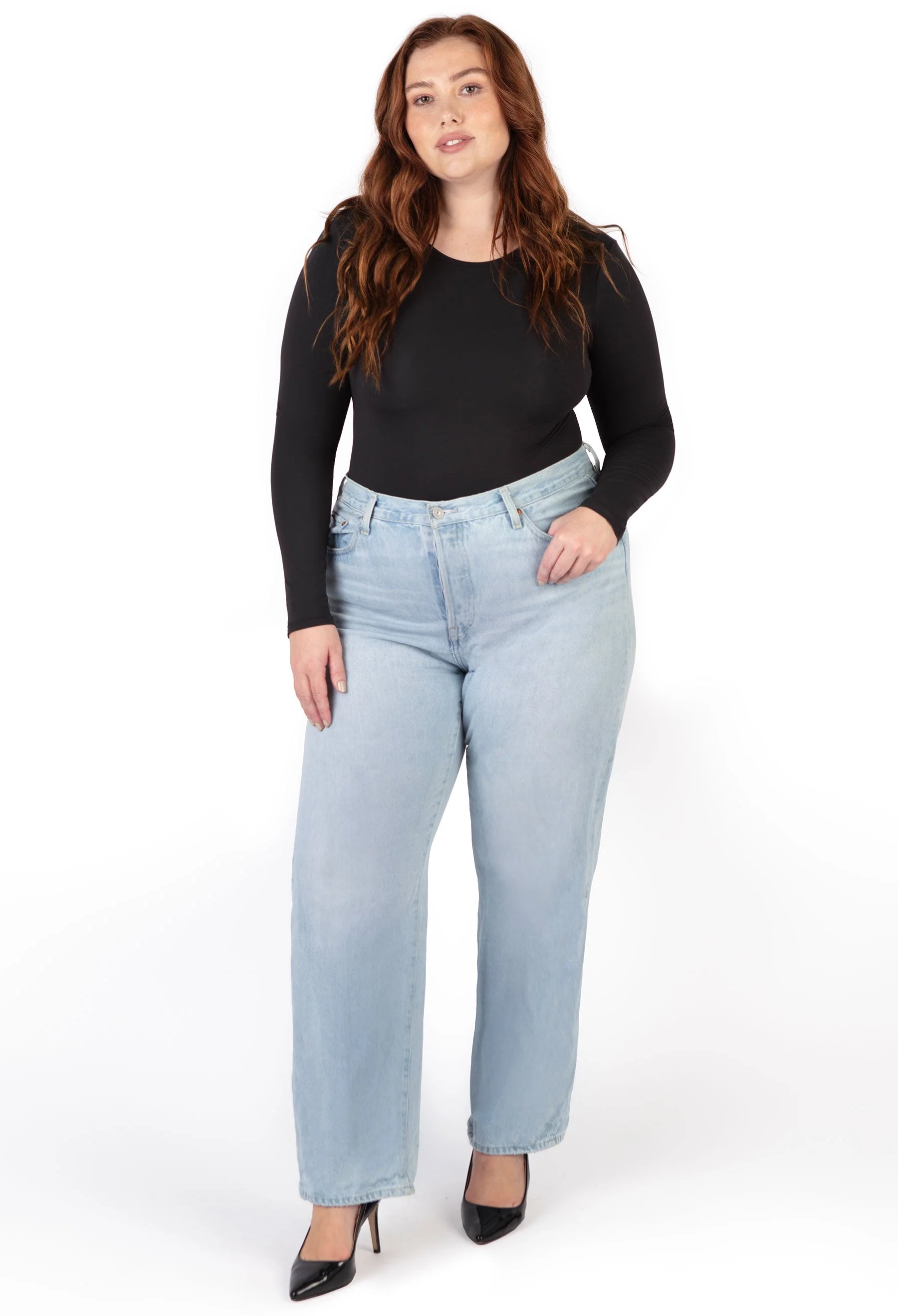 Plus Size Long Sleeve Bodysuit G-String | ButterFit - Image 4