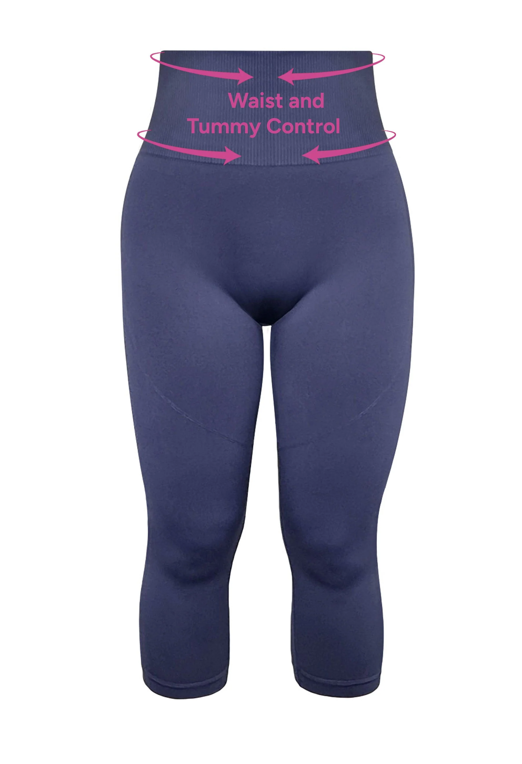 Seamless High Waist 3/4 Capri Leggings - Image 9