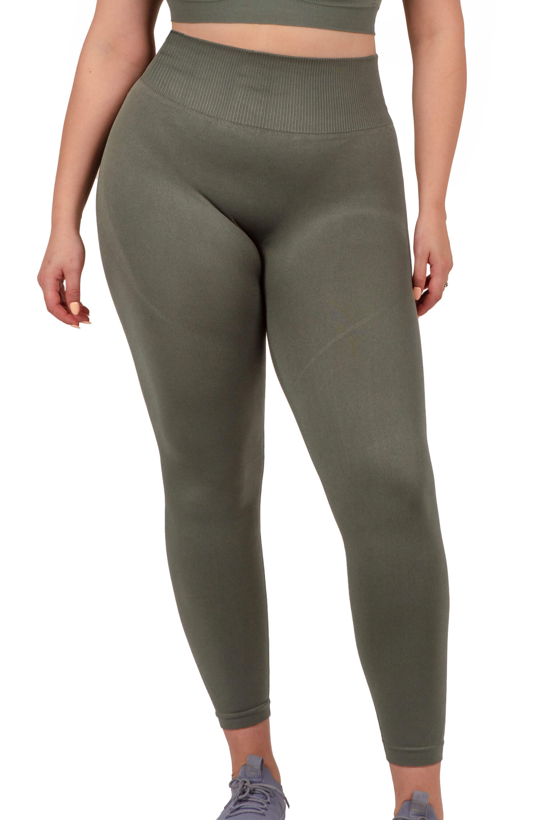 Seamless High Waist Full Length Leggings - Image 4