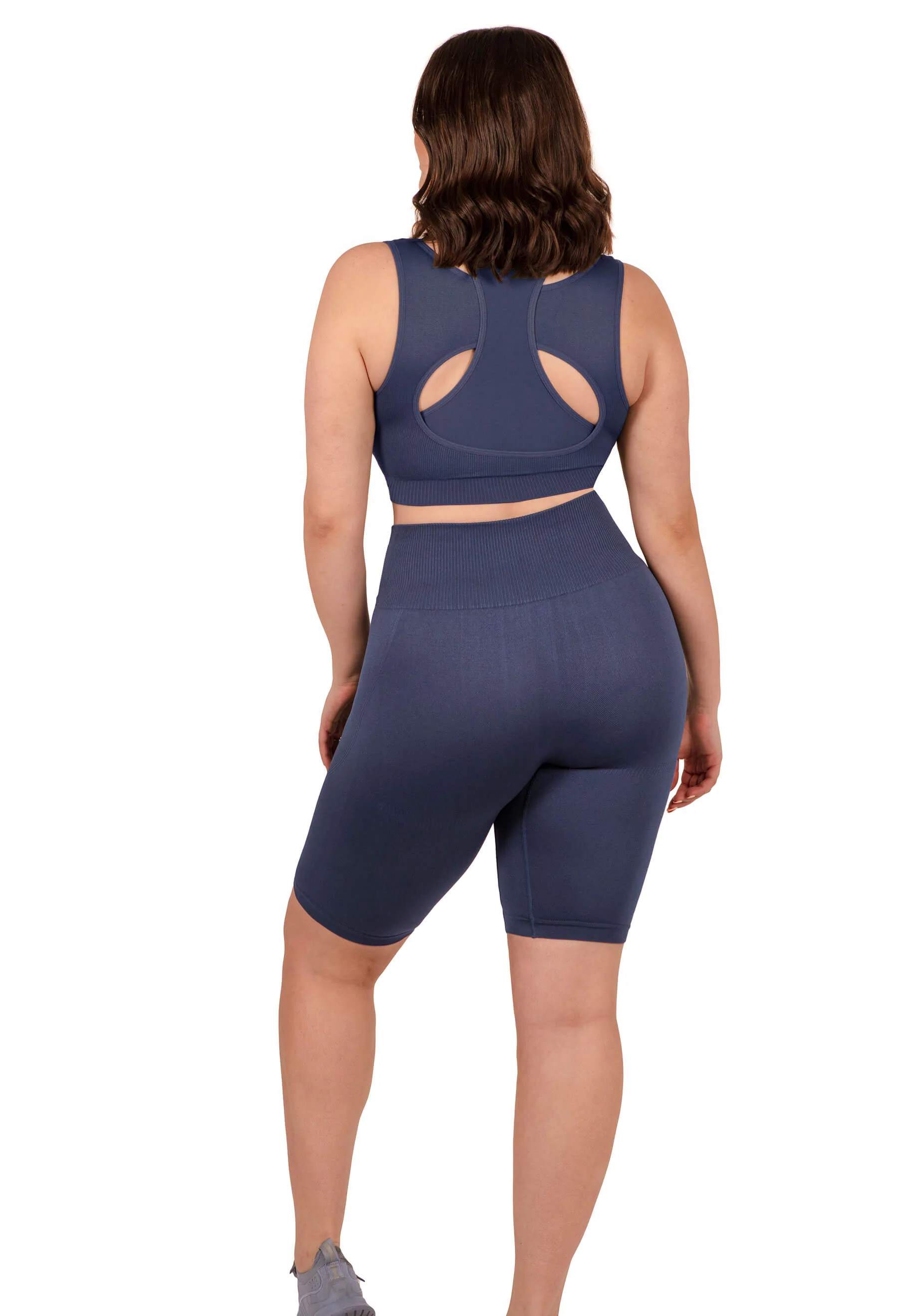 Seamless High Waist Long Biker Shorts - Image 9