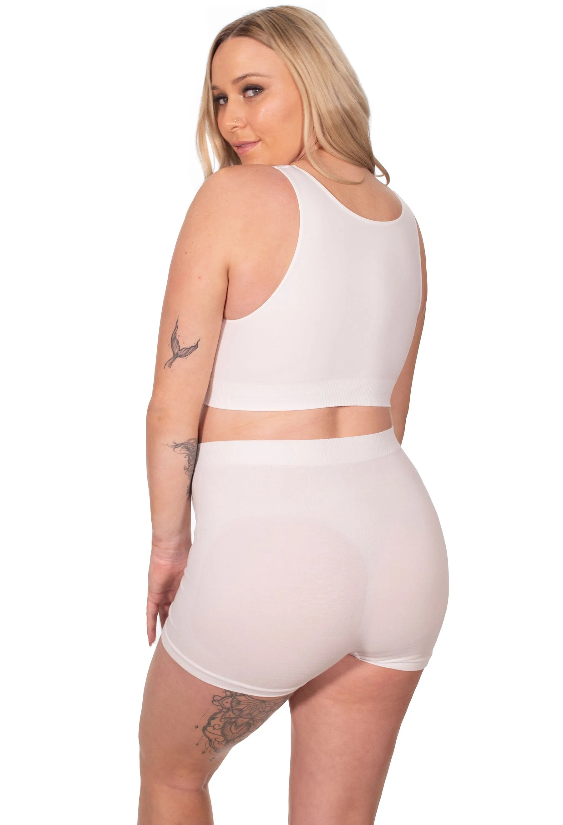 Pregnancy Wire Free High Back Pull On Crop Top - Image 6
