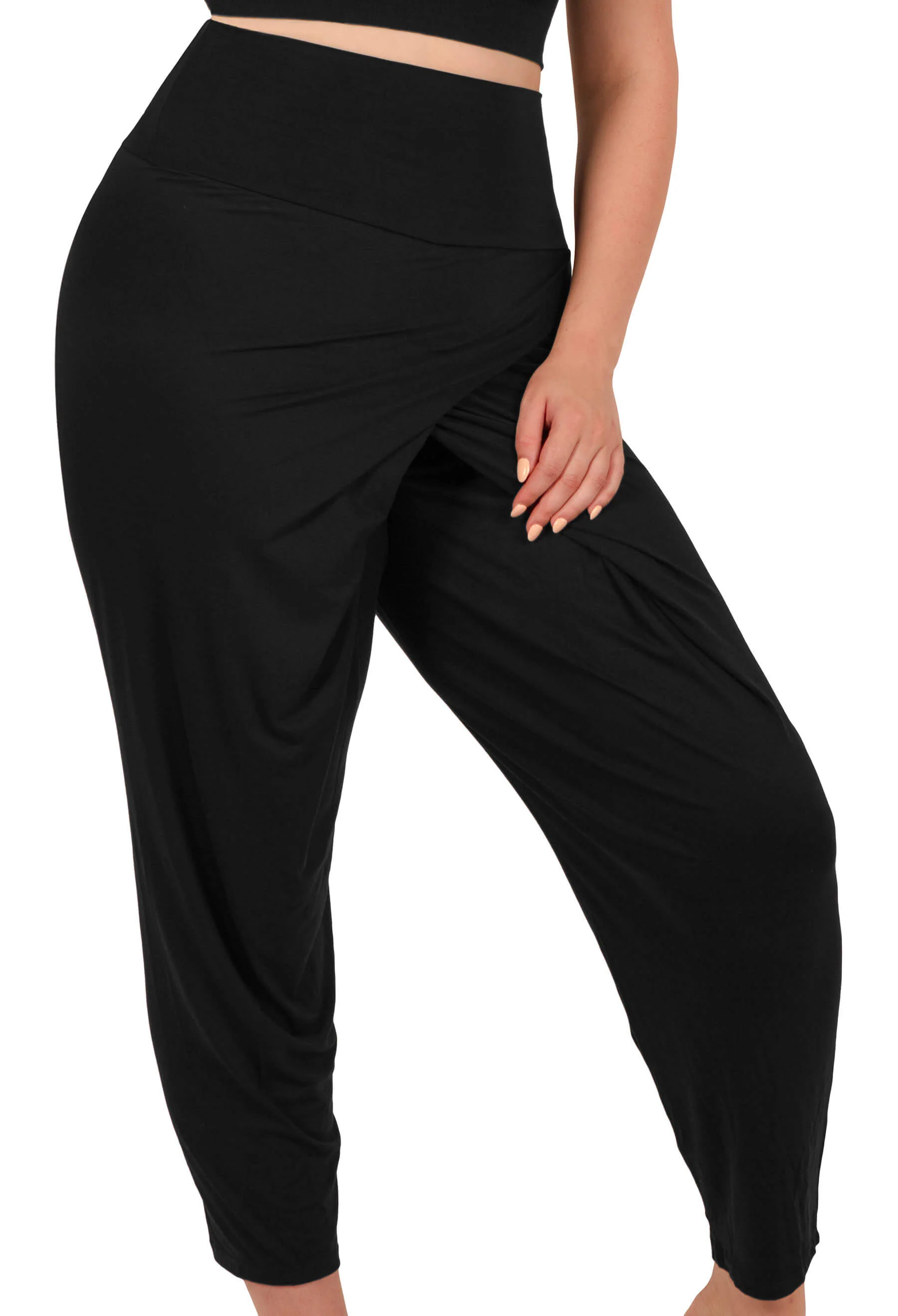 Pregnancy Bamboo Tank Top & Cross Fold Pants Set - Image 12