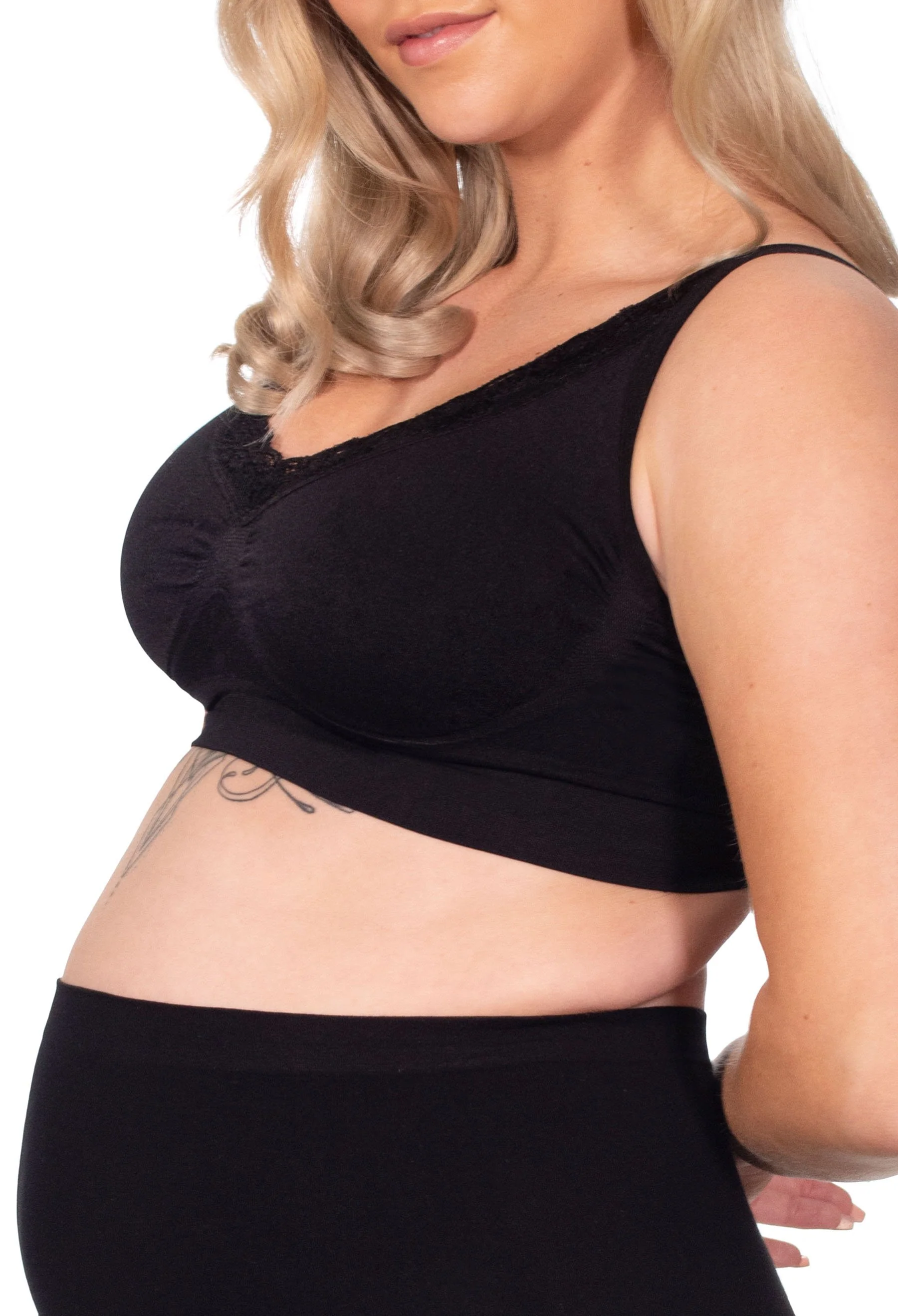 Venus Lace Wire Free Pregnancy Bra + Band Extender Set - Image 3