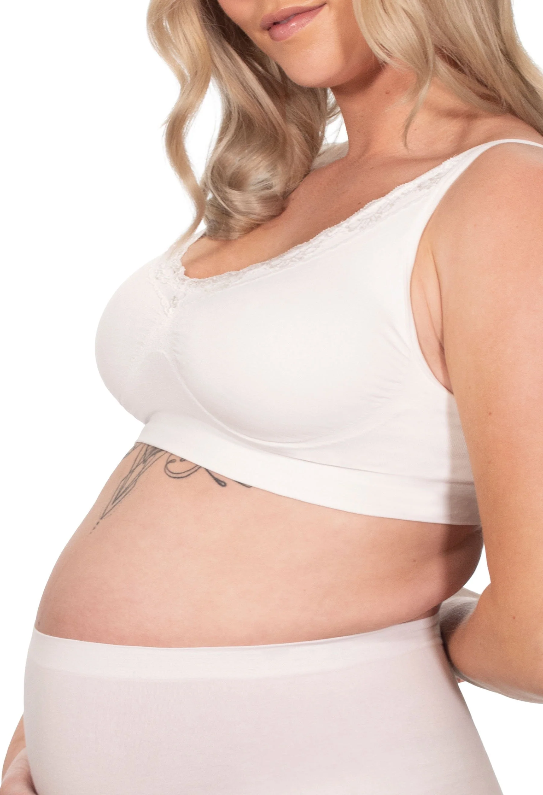 Venus Lace Wire Free Pregnancy Bra + Band Extender Set - Image 4