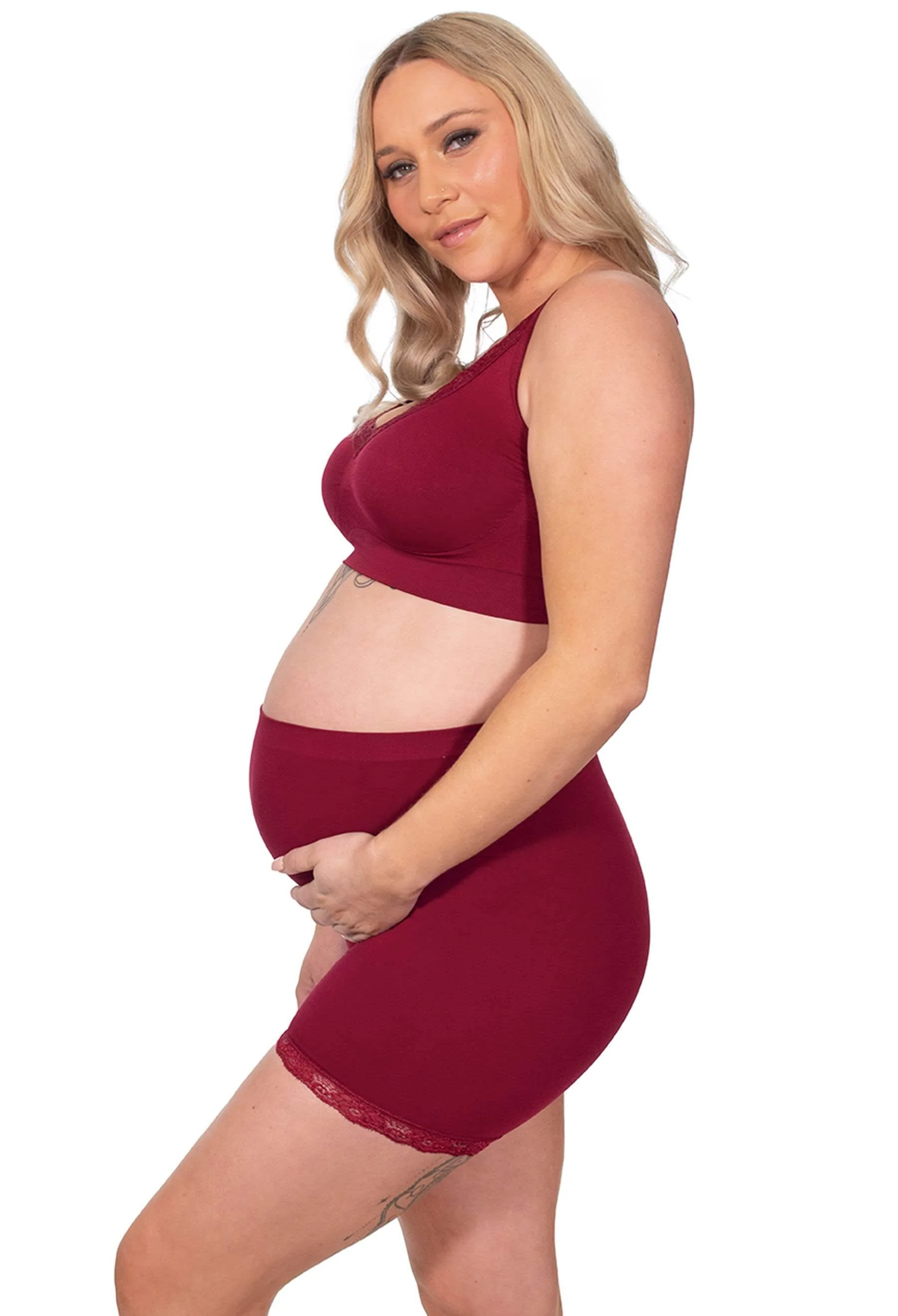 3 Pack Venus Lace Wire Free Pregnancy Bra + Band Extender Set - Image 15
