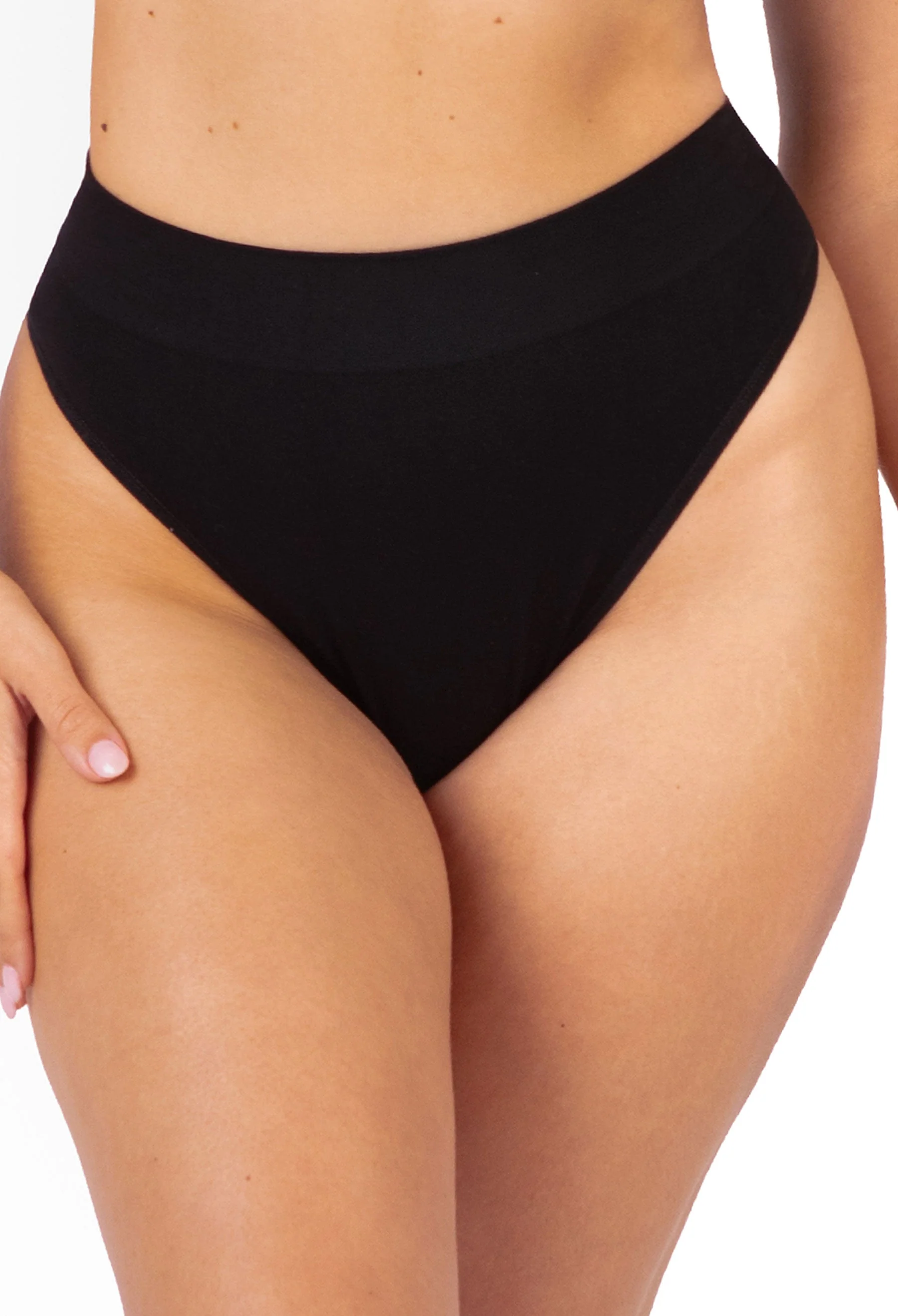 Seamless Cotton Rich High Waist G String - Image 10