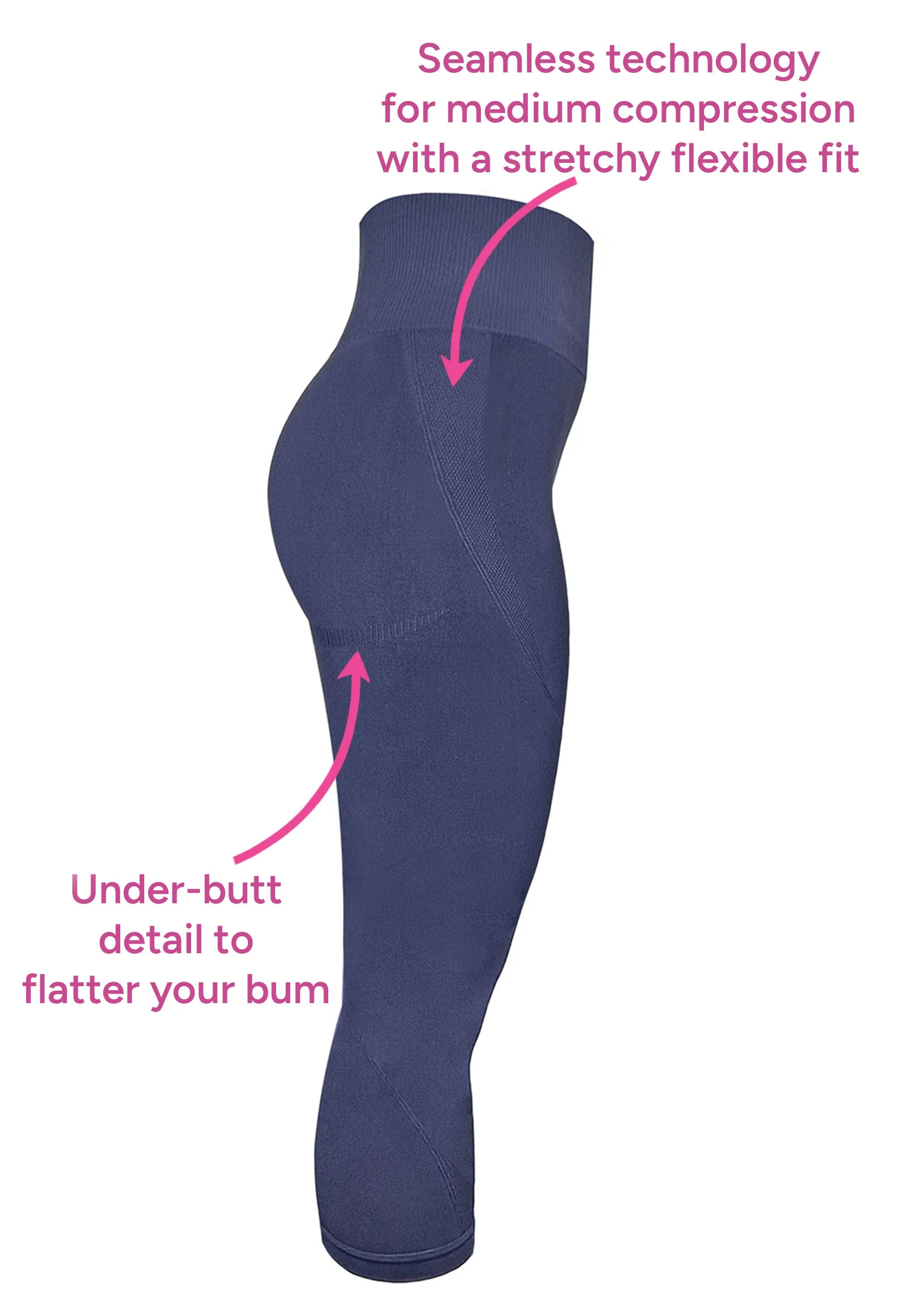 Seamless High Waist 3/4 Capri Leggings - 2 Pack - Image 15