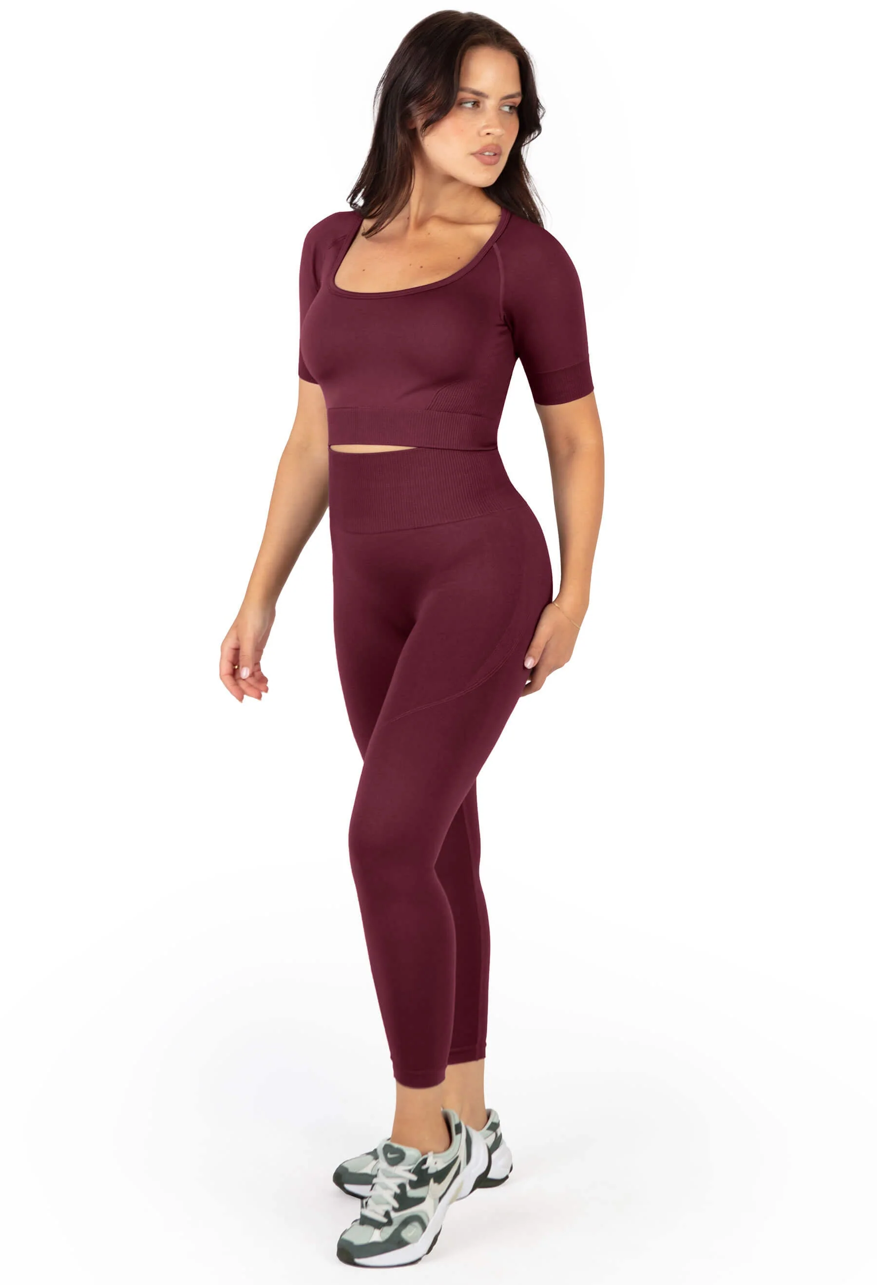 Seamless High Waist Full Length Leggings - Image 2