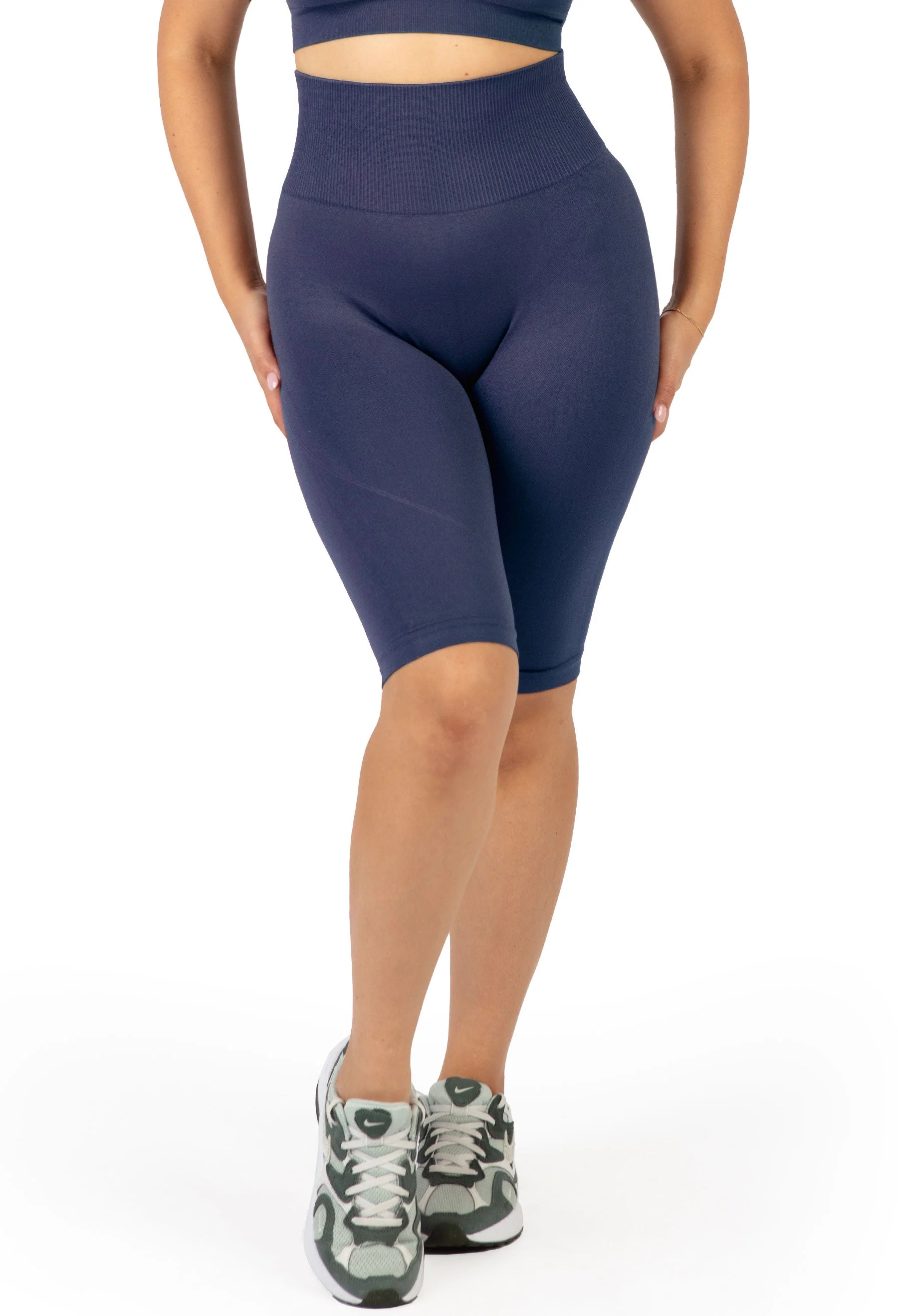 Seamless High Waist Long Biker Shorts
