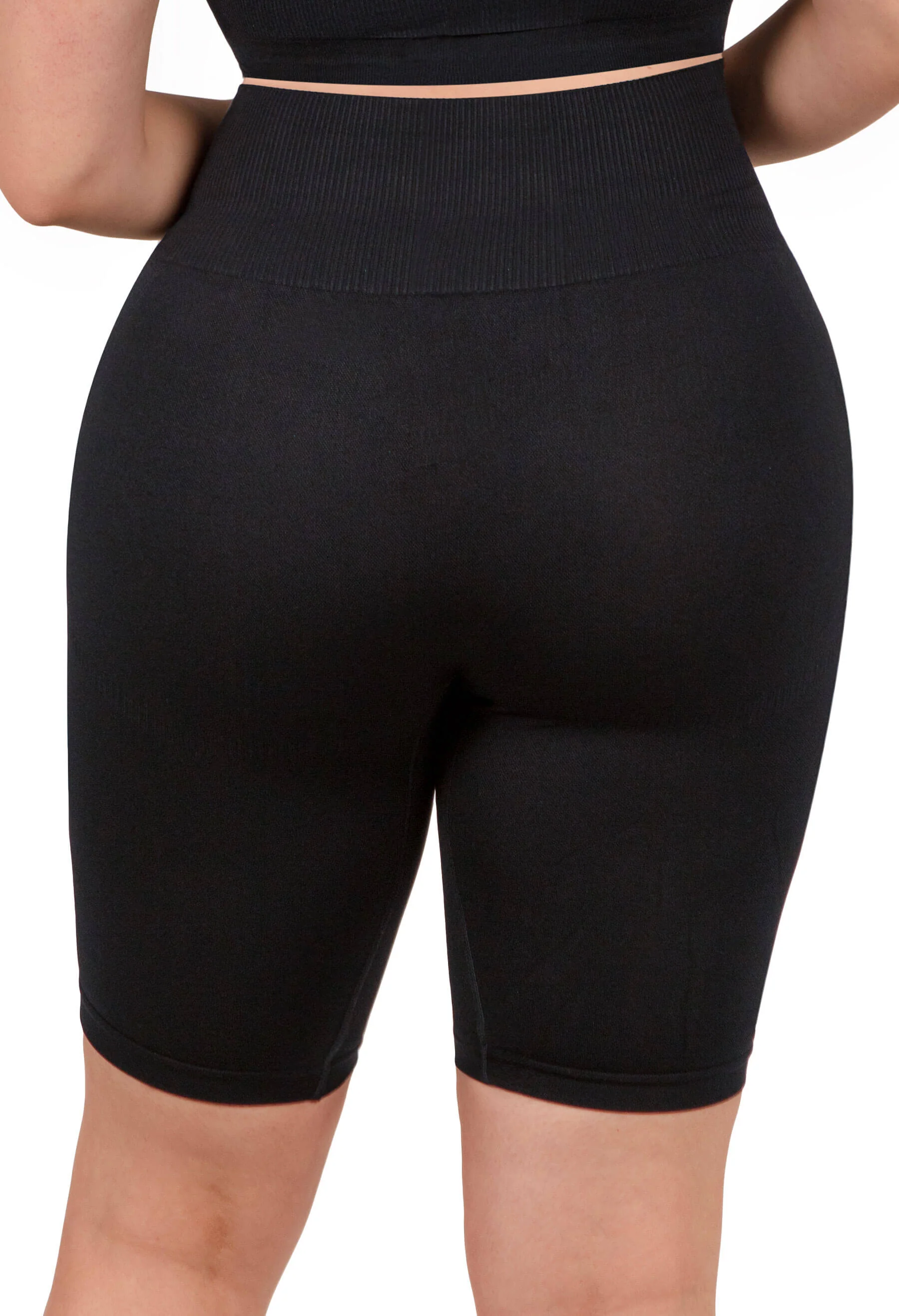 Seamless High Waist Long Biker Shorts - 3 Pack - Image 10