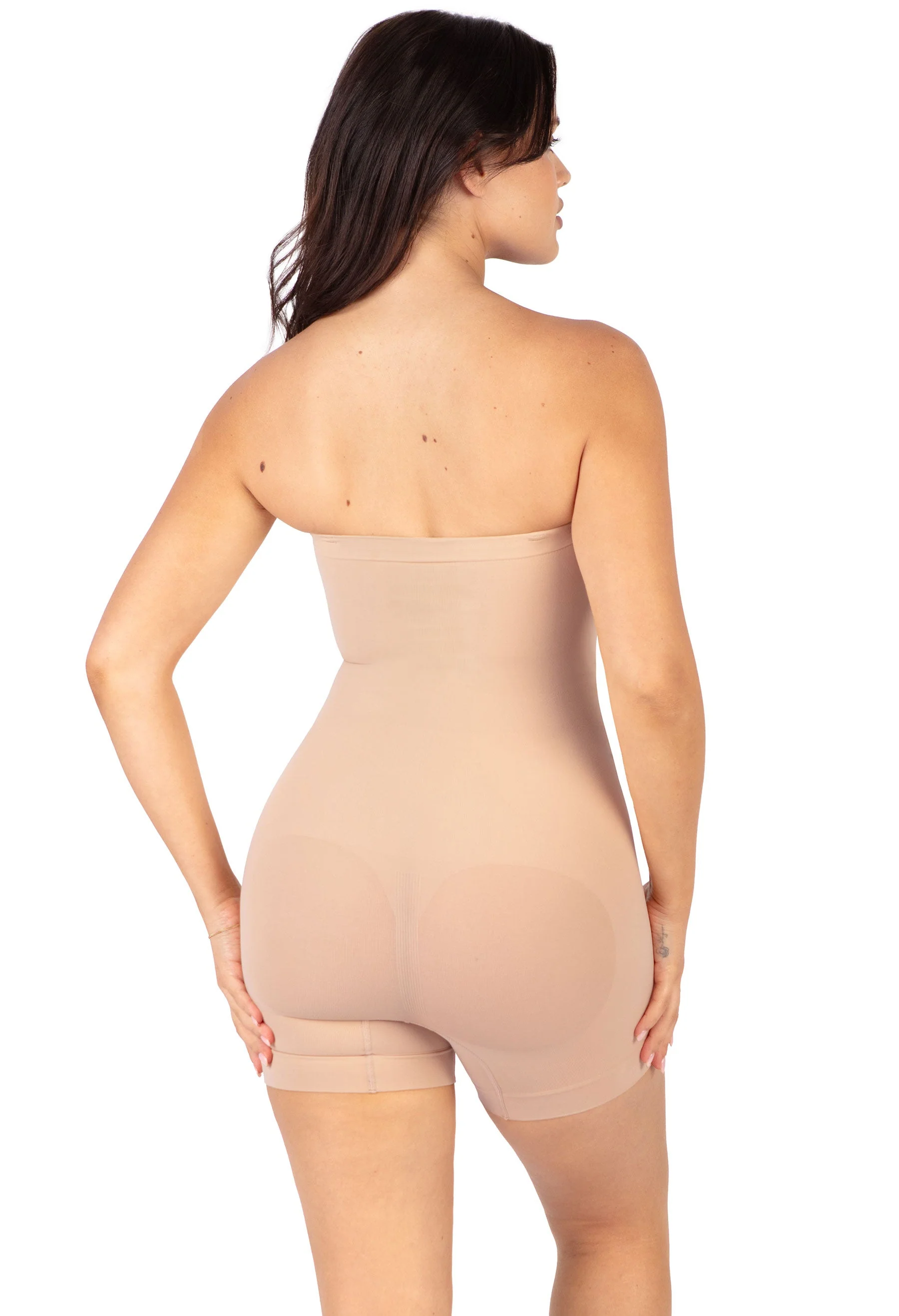 Shapewear Bodysuit Strapless Shorts | BodySleek - Image 3