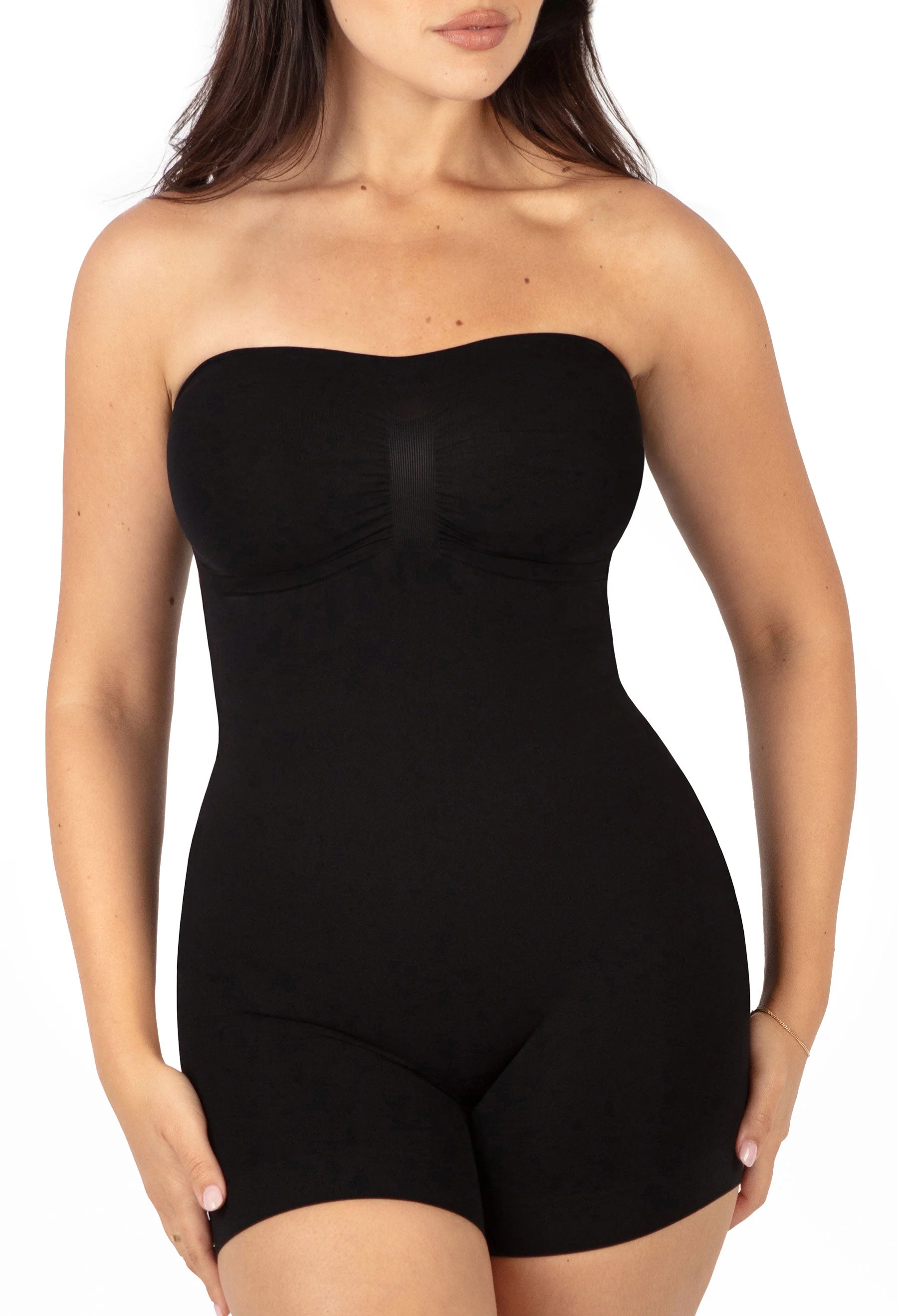 Shapewear Bodysuit Strapless Shorts | BodySleek - Image 8