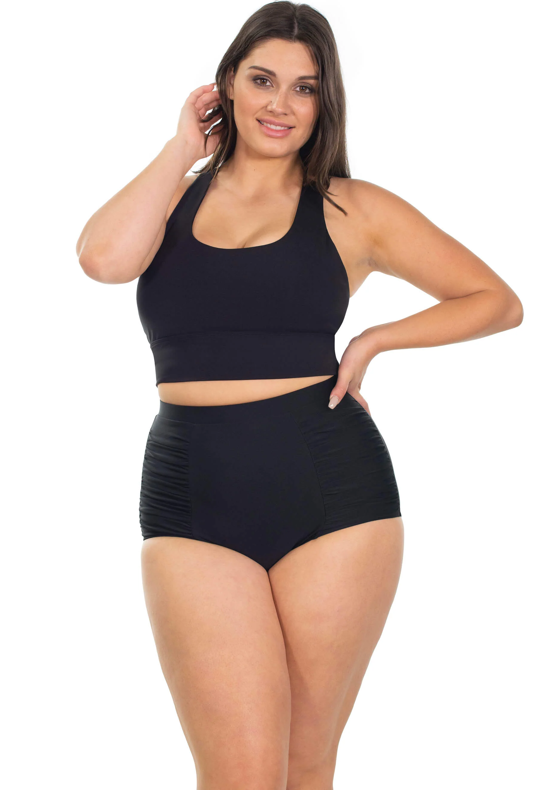 High Waisted Shaping Swim Full Brief - Image 4