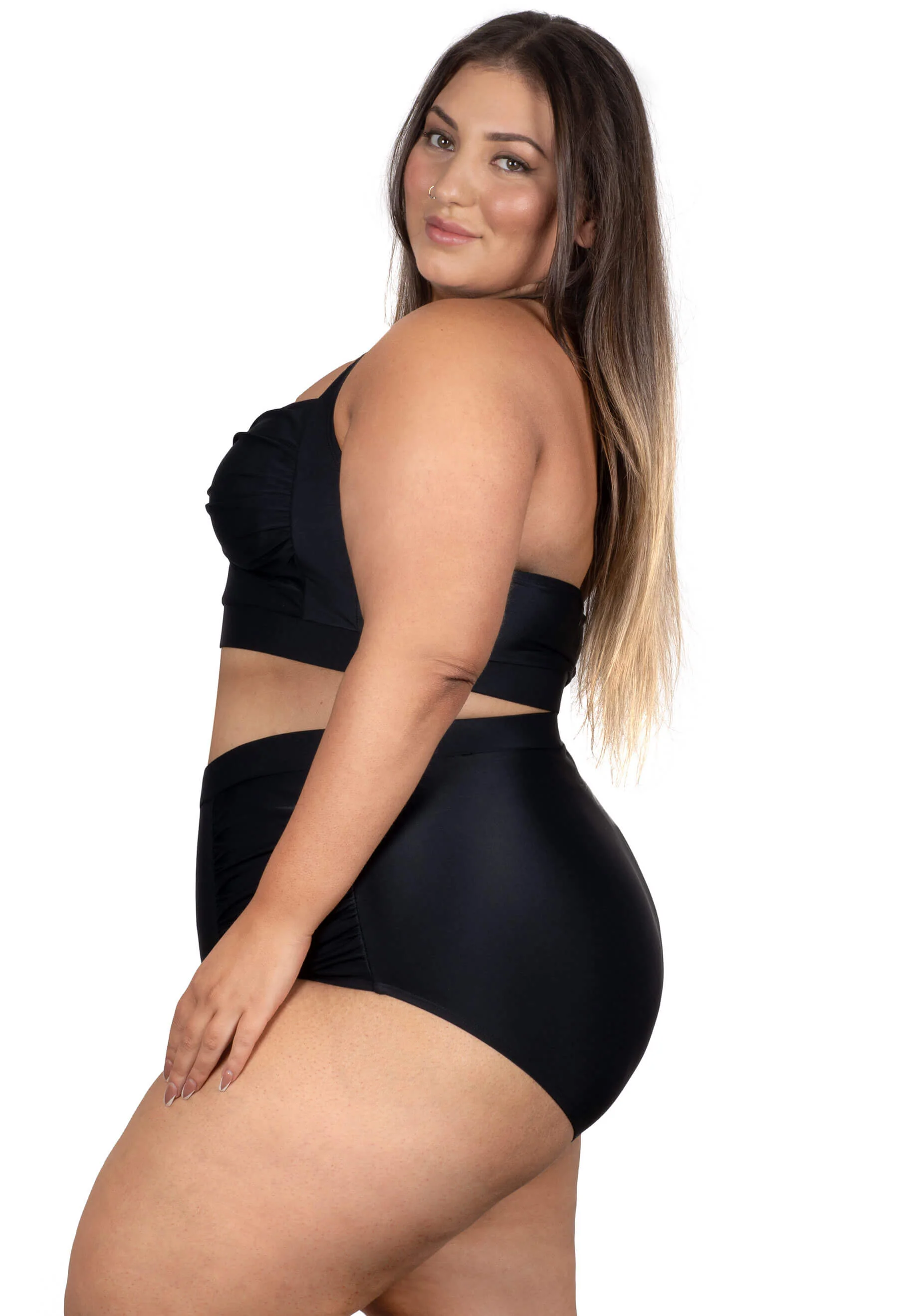 High Waisted Shaping Swim Full Brief - Image 6